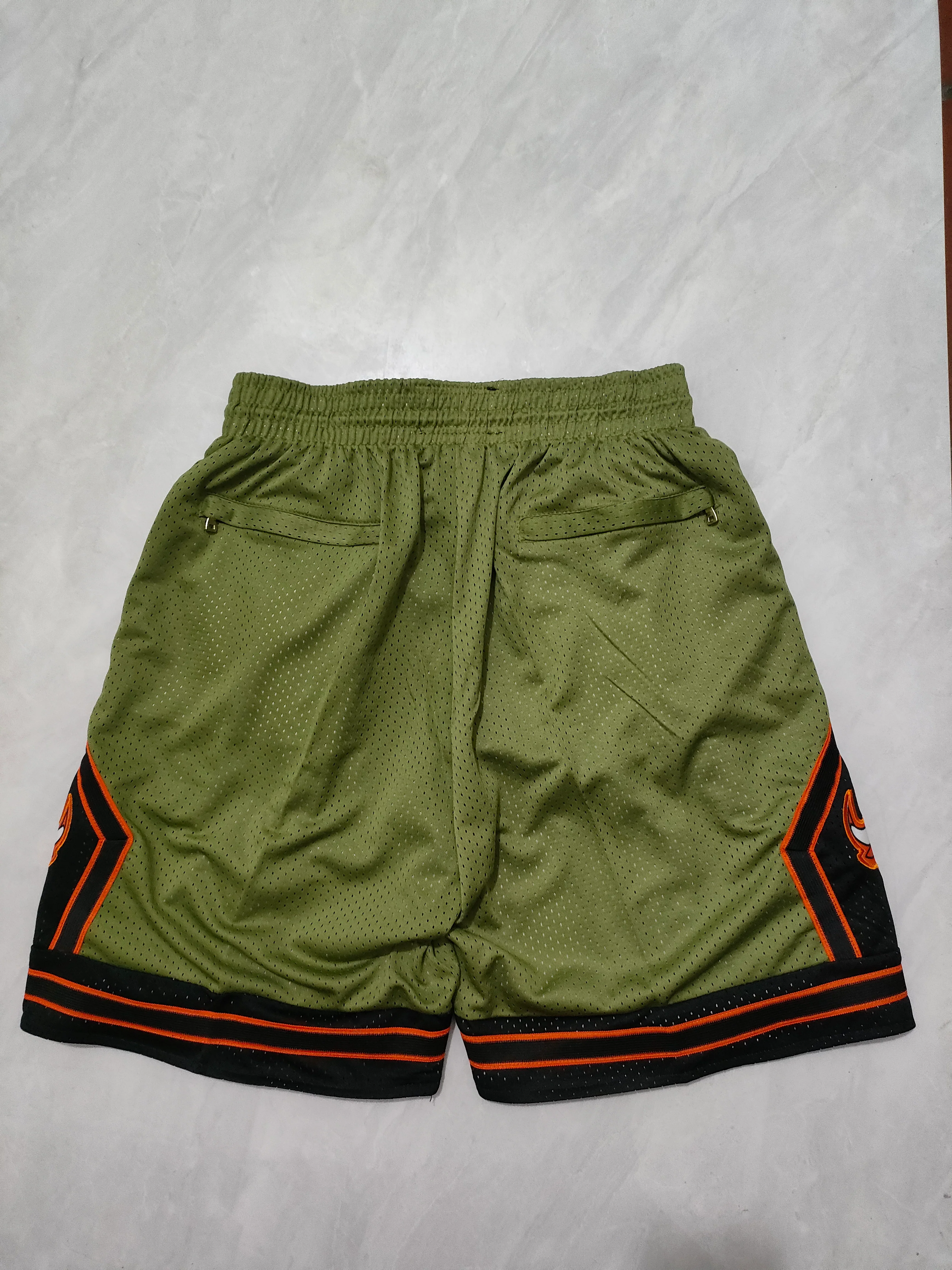 JUST DON Chicago Bulls Green Pocket Shorts