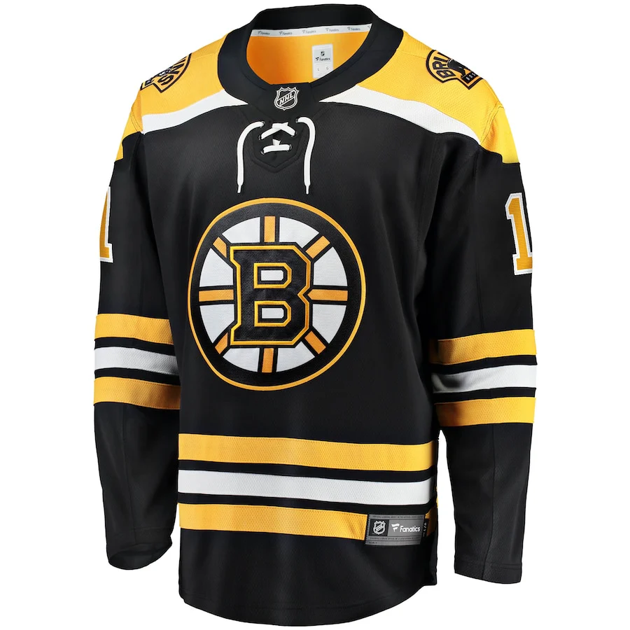 Jeremy Swayman Boston Bruins   Home Breakaway Replica Jersey - Black