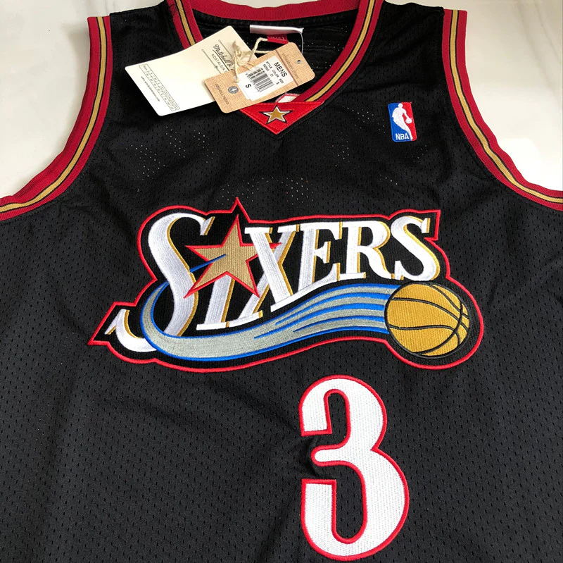 Allen Iverson Philadelphia 76ers 3 Black MN