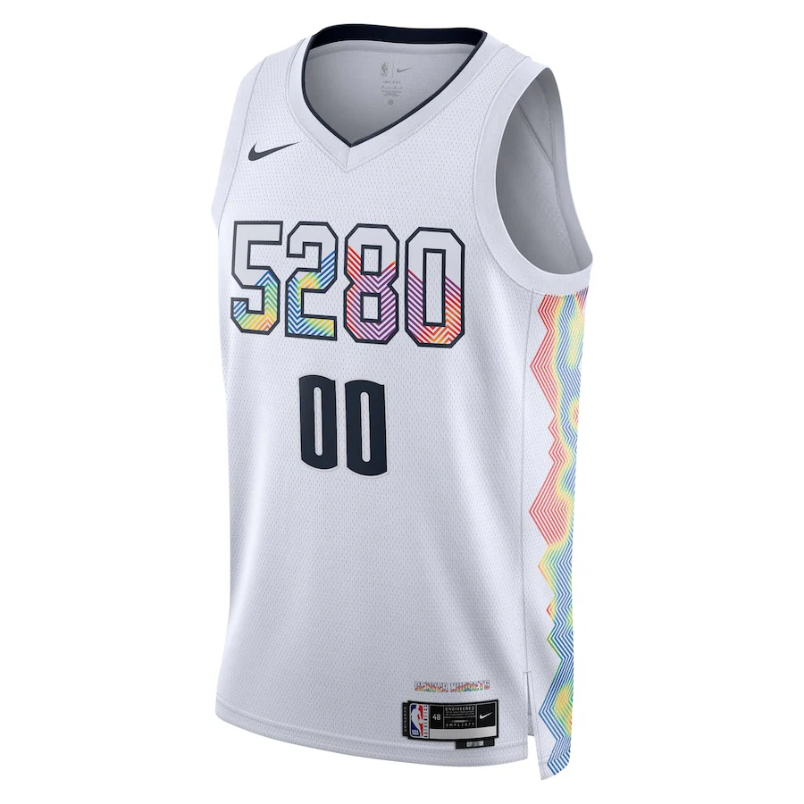 Unisex Denver Nuggets White 2024/25 Custom Swingman Jersey - City Edition
