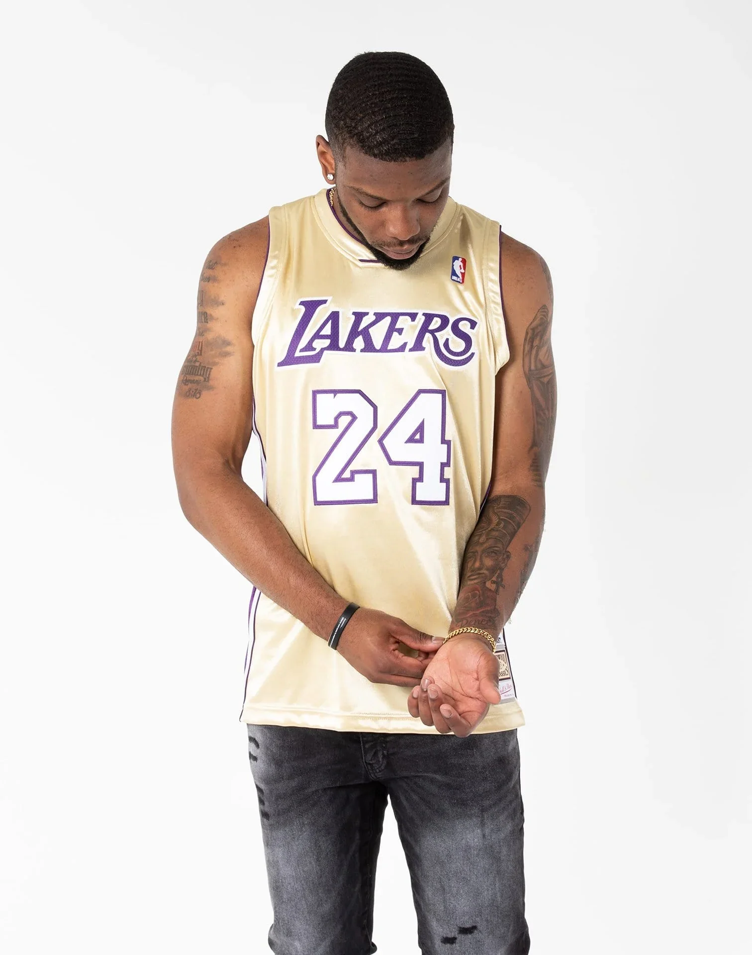 Kobe Bryant Los Angeles Lakers Gold Jersey
