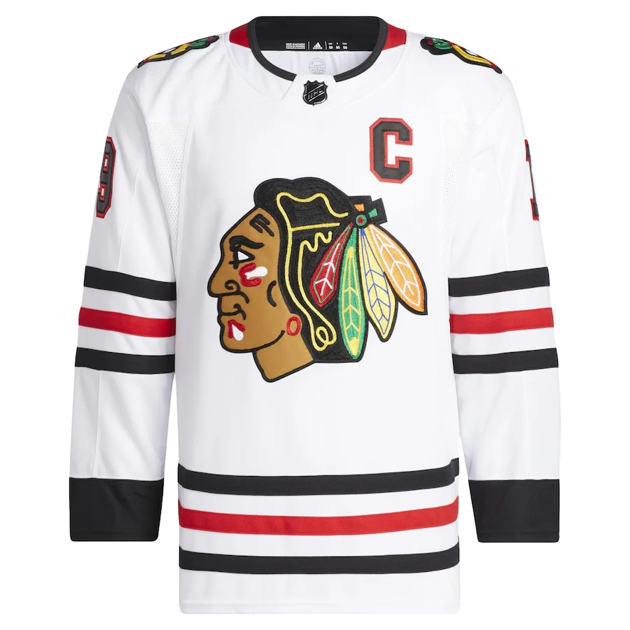 Jonathan Toews Chicago Blackhawks   Away Primegreen   Pro  Jersey - White