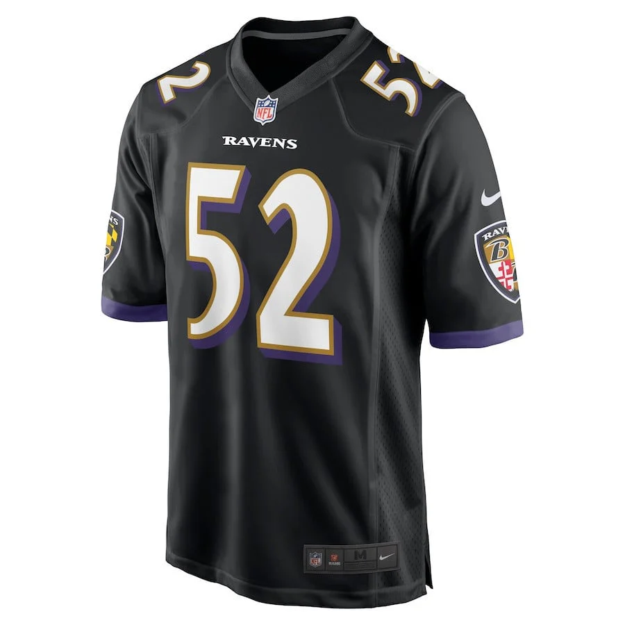 Ray Lewis 52 Baltimore Ravens Men Retired Jersey - Black