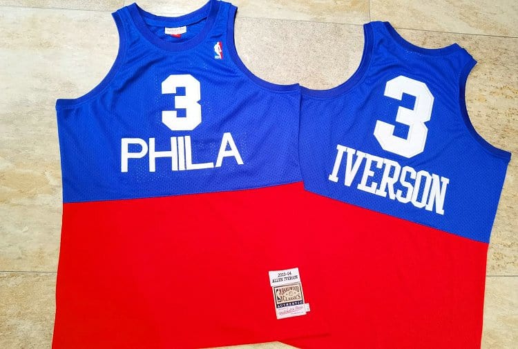 Allen Iverson Philadelphia 76ers Throwback Jersey