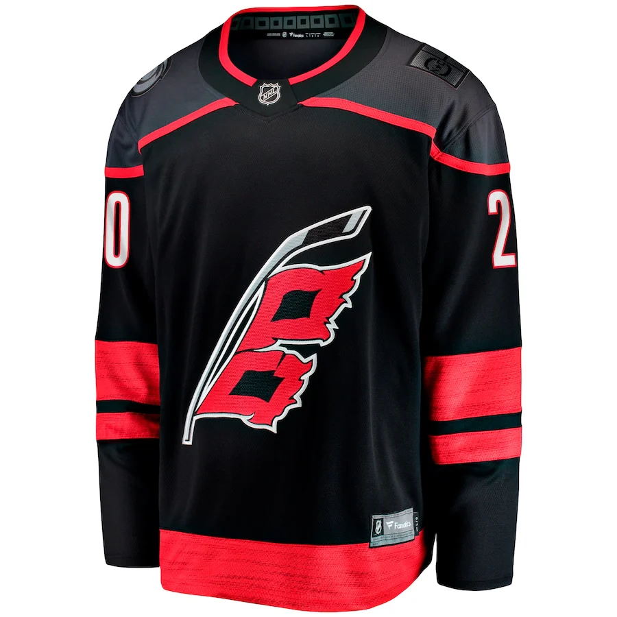 Sebastian Aho Carolina Hurricanes   Home Breakaway Jersey - Black