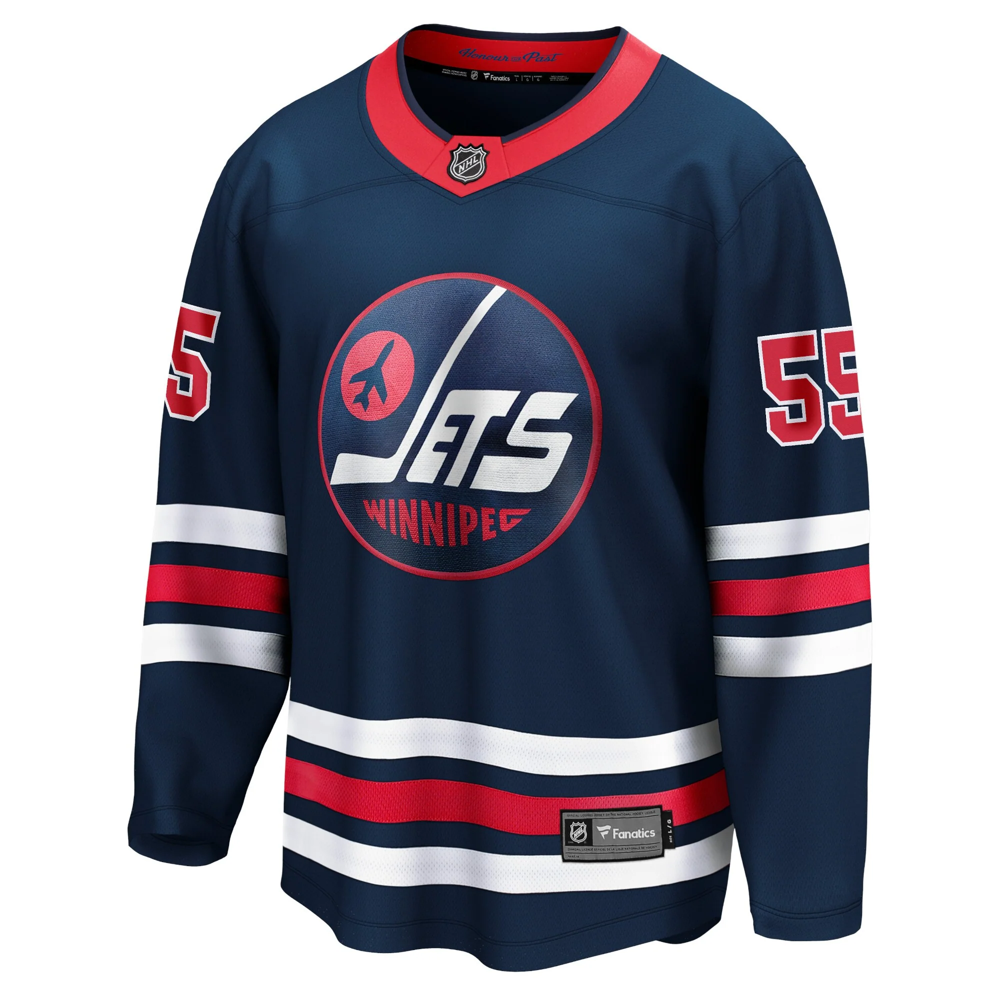Men's Winnipeg Jets Mark Scheifele Fanatics Navy Alternate Premier Breakaway Jersey