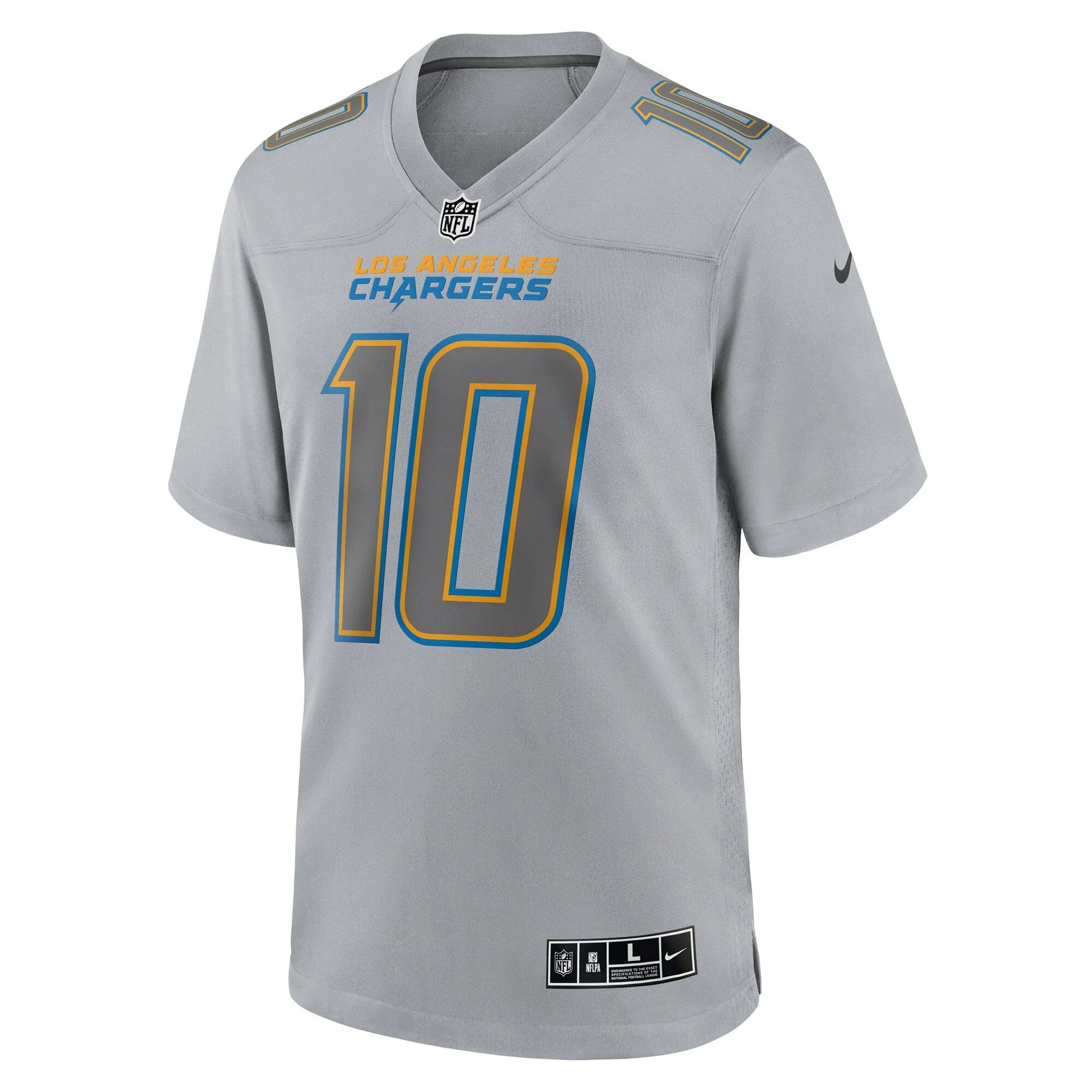 Justin Herbert Los Angeles Chargers Nike Atmosphere Fashion Game Jersey - Gray