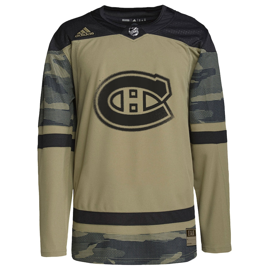 Montreal Canadiens   Logo Military Appreciation Team   Practice Jersey - Camo