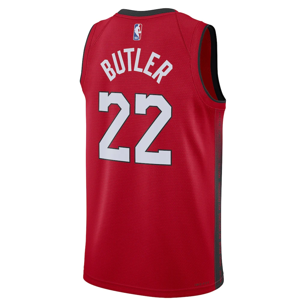 Unisex Miami Heat Jimmy Butler Red 2024/25 Swingman  Jersey - City Edition