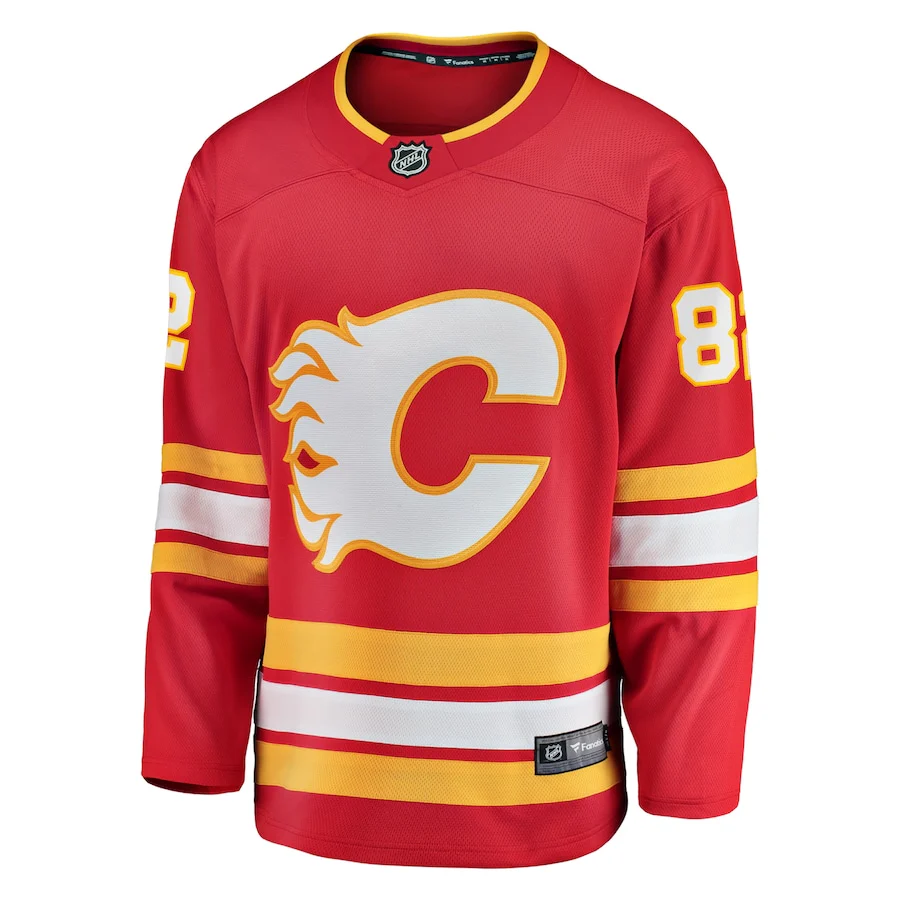 Jordan Oesterle Calgary Flames   Home Breakaway Jersey - Red