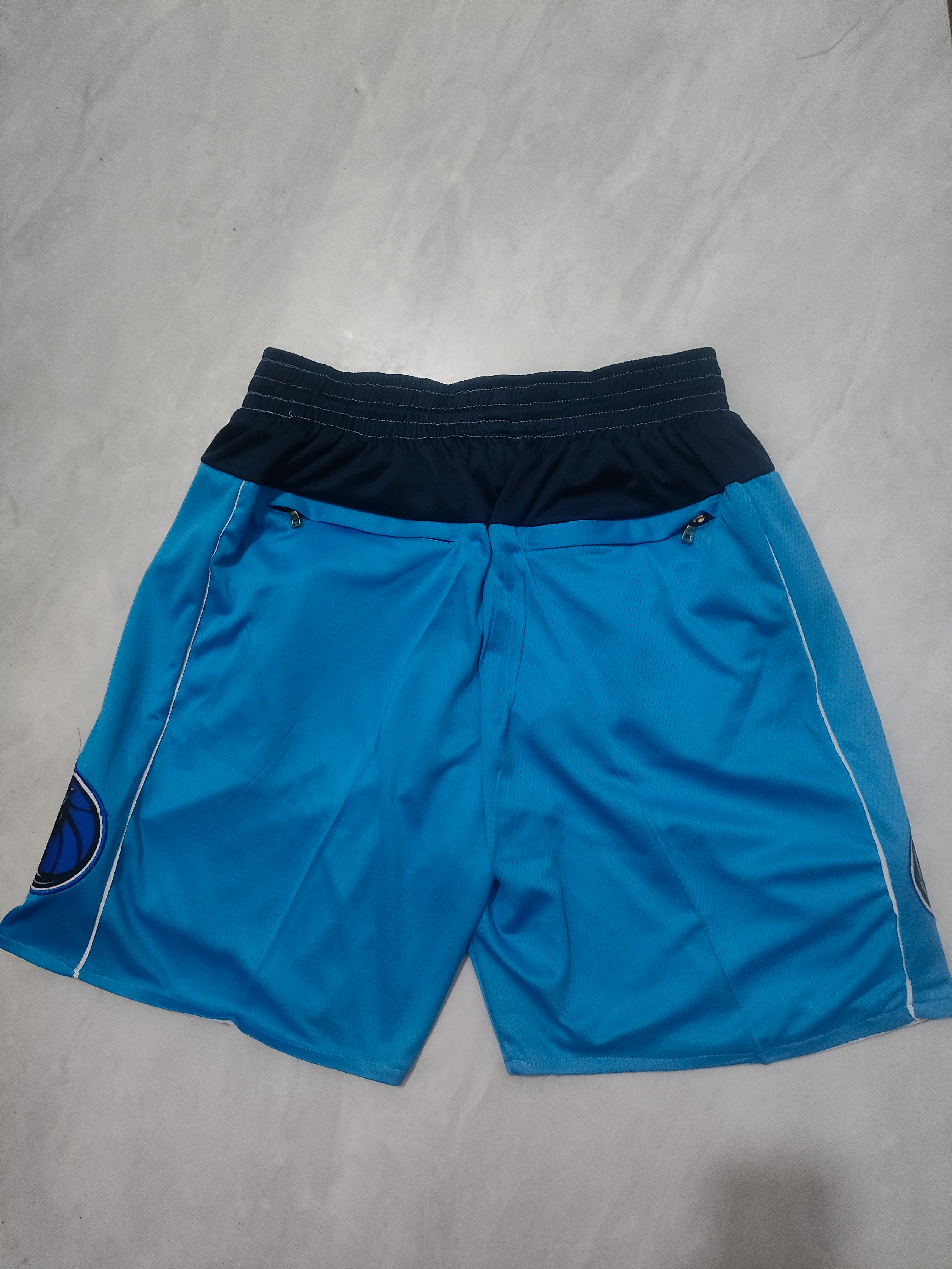 JUST DON Dallas Mavericks Blue Pocket Shorts