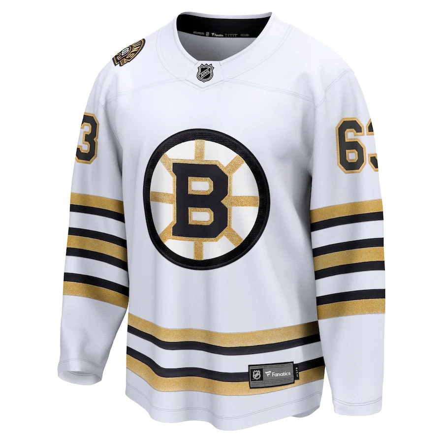 Brad Marchand Boston Bruins   100th Anniversary Premier Breakaway  Jersey - White