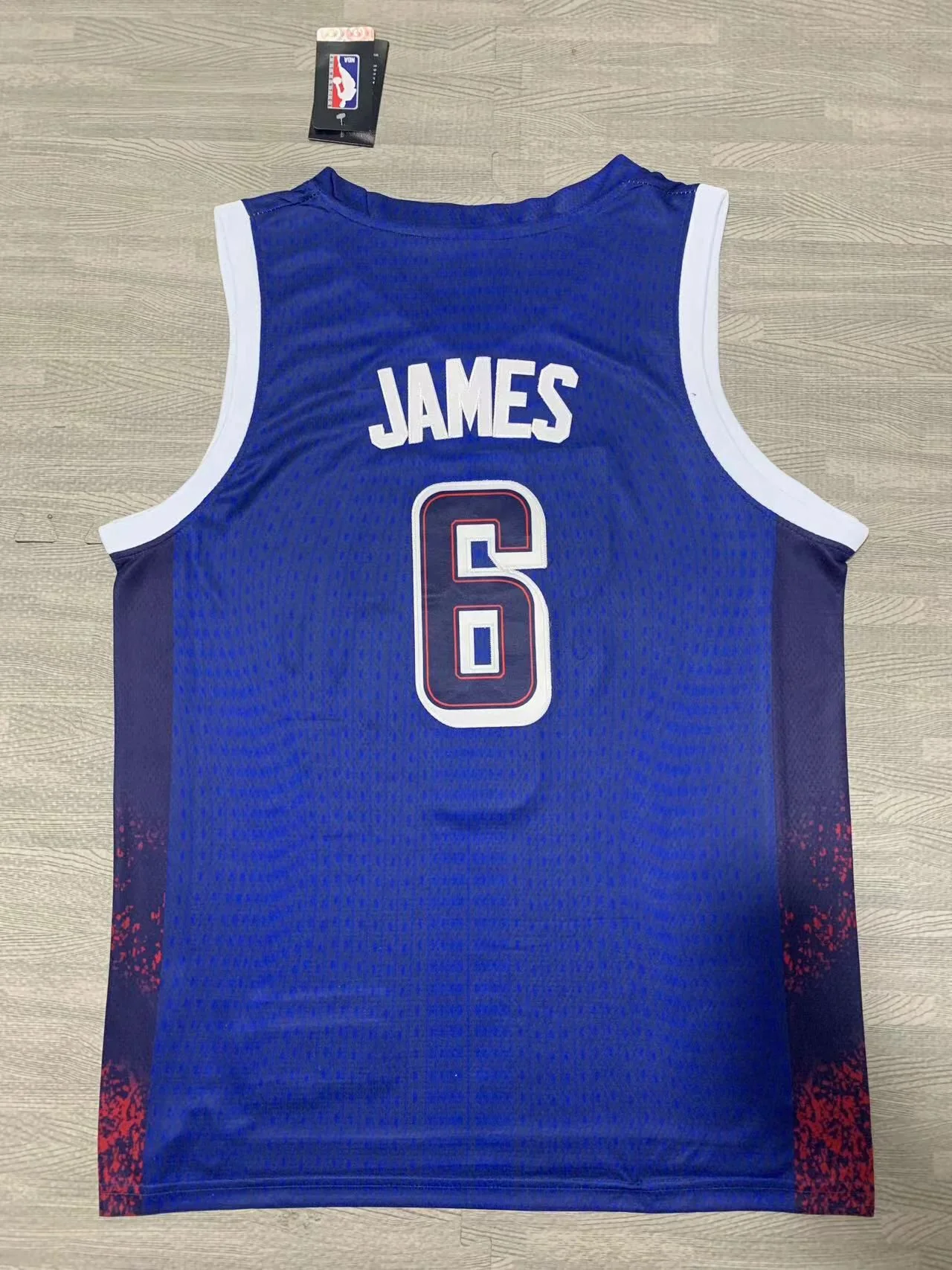 Team USA #6 Dark Blue Olympic Jersey