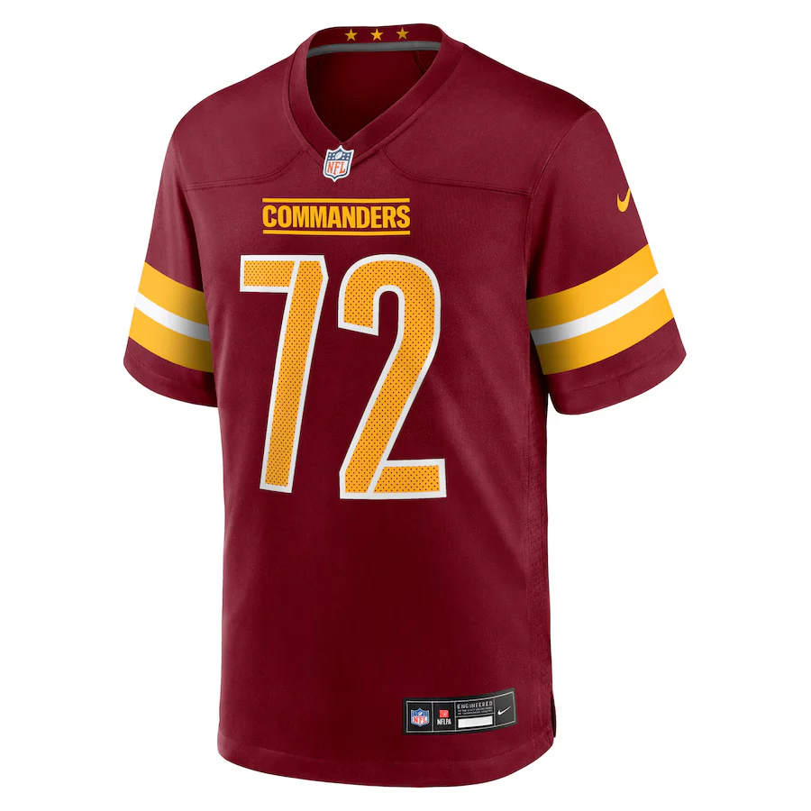 Men's Washington Commanders Josh Conerly Jr. Nike Burgundy 2025 NFL active First Round Pick Game Jersey