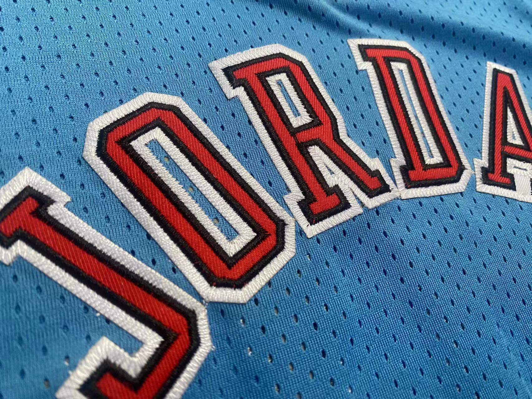 Michael Jordan Chicago Bulls 23 Blue Thorwback Jersey