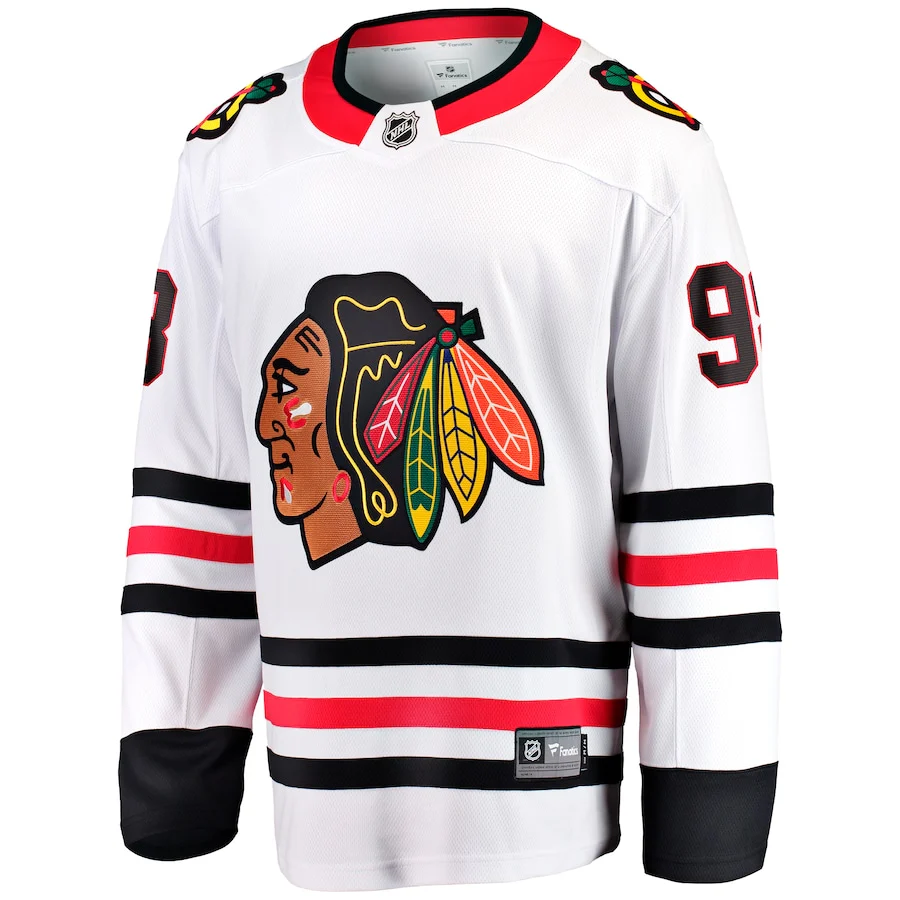 Connor Bedard Chicago Blackhawks   Away Breakaway  Jersey - White