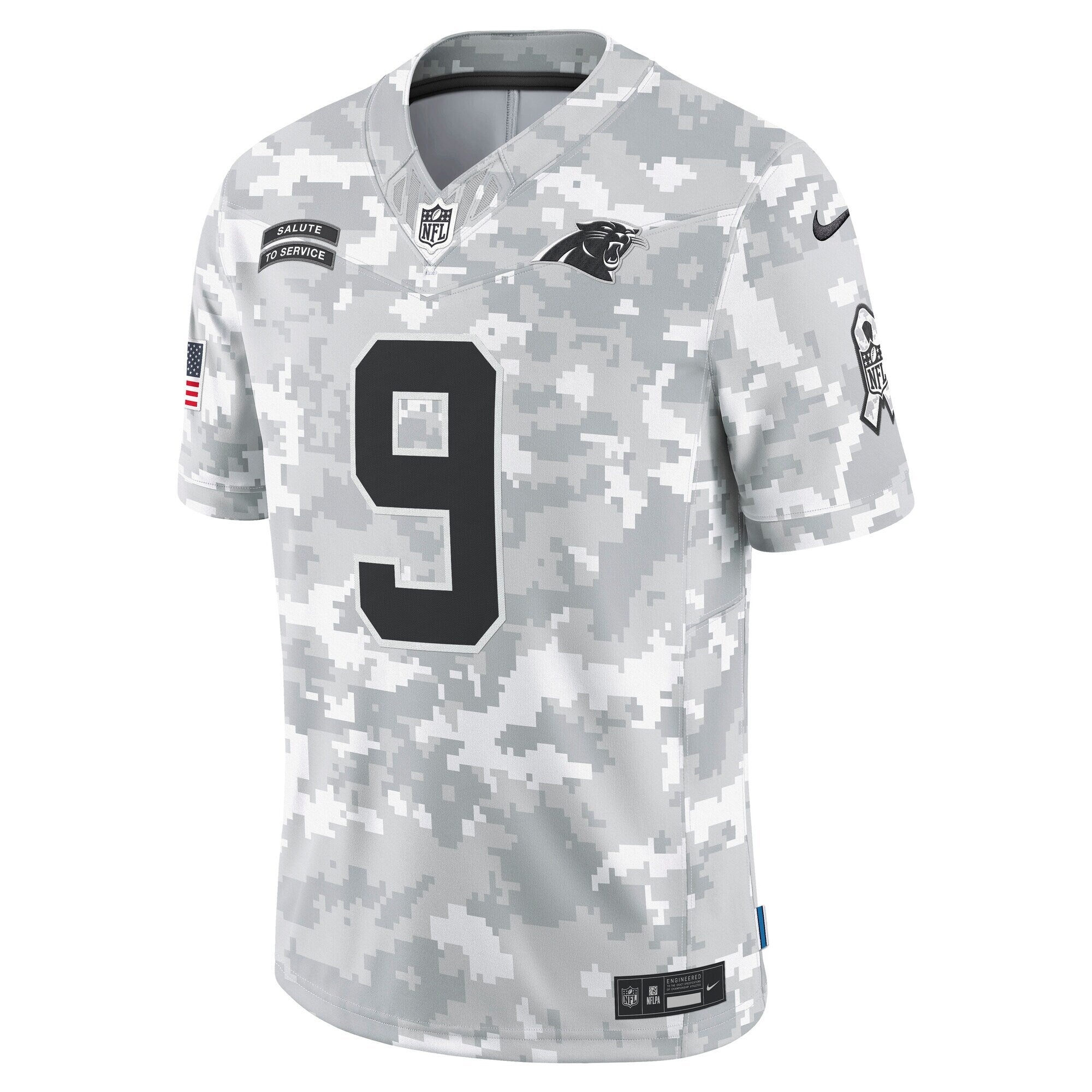 Bryce Young Carolina Panthers Nike 2024 Salute to Service Limited Jersey - Arctic Camo