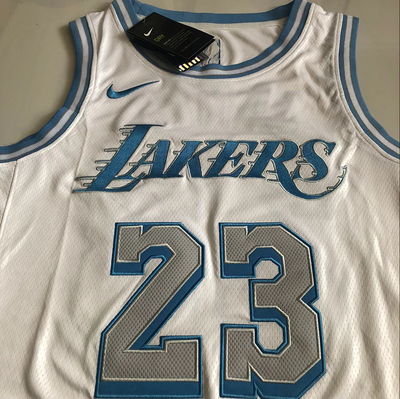 LeBron James Los Angeles Lakers  White 23 MN