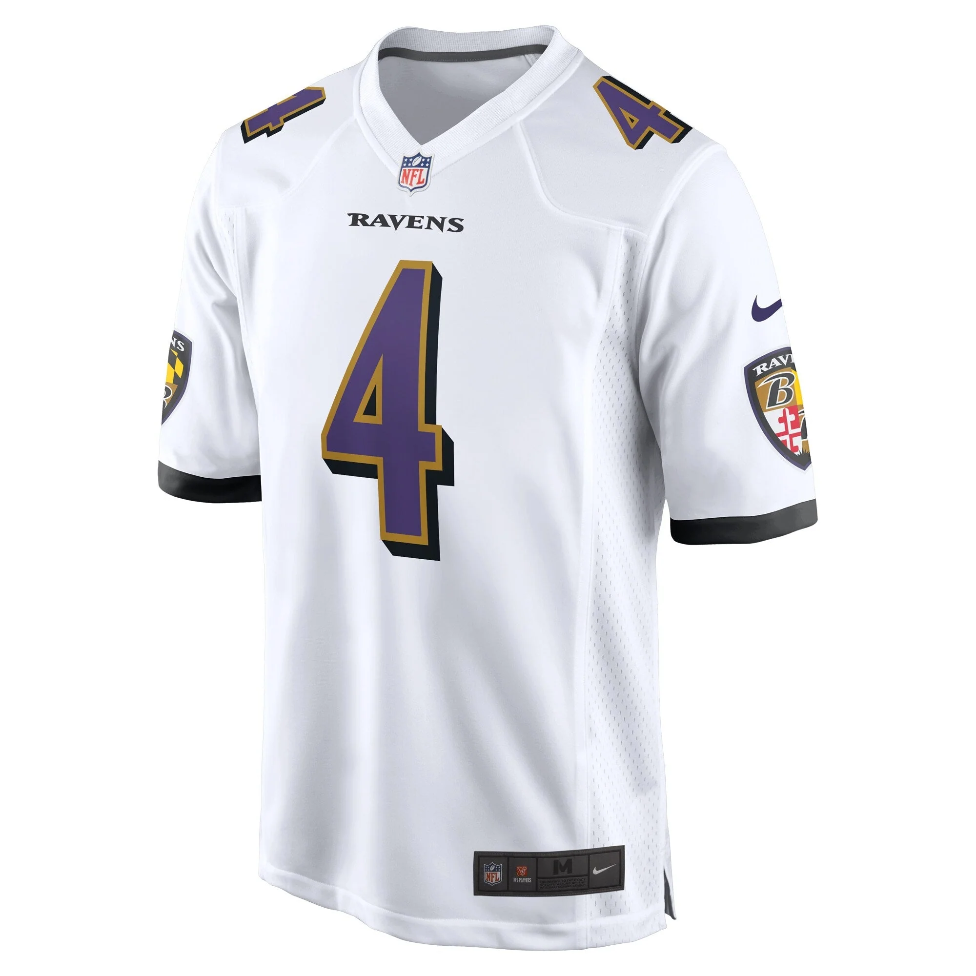 Zay Flowers Baltimore Ravens Nike  Game Jersey -  White