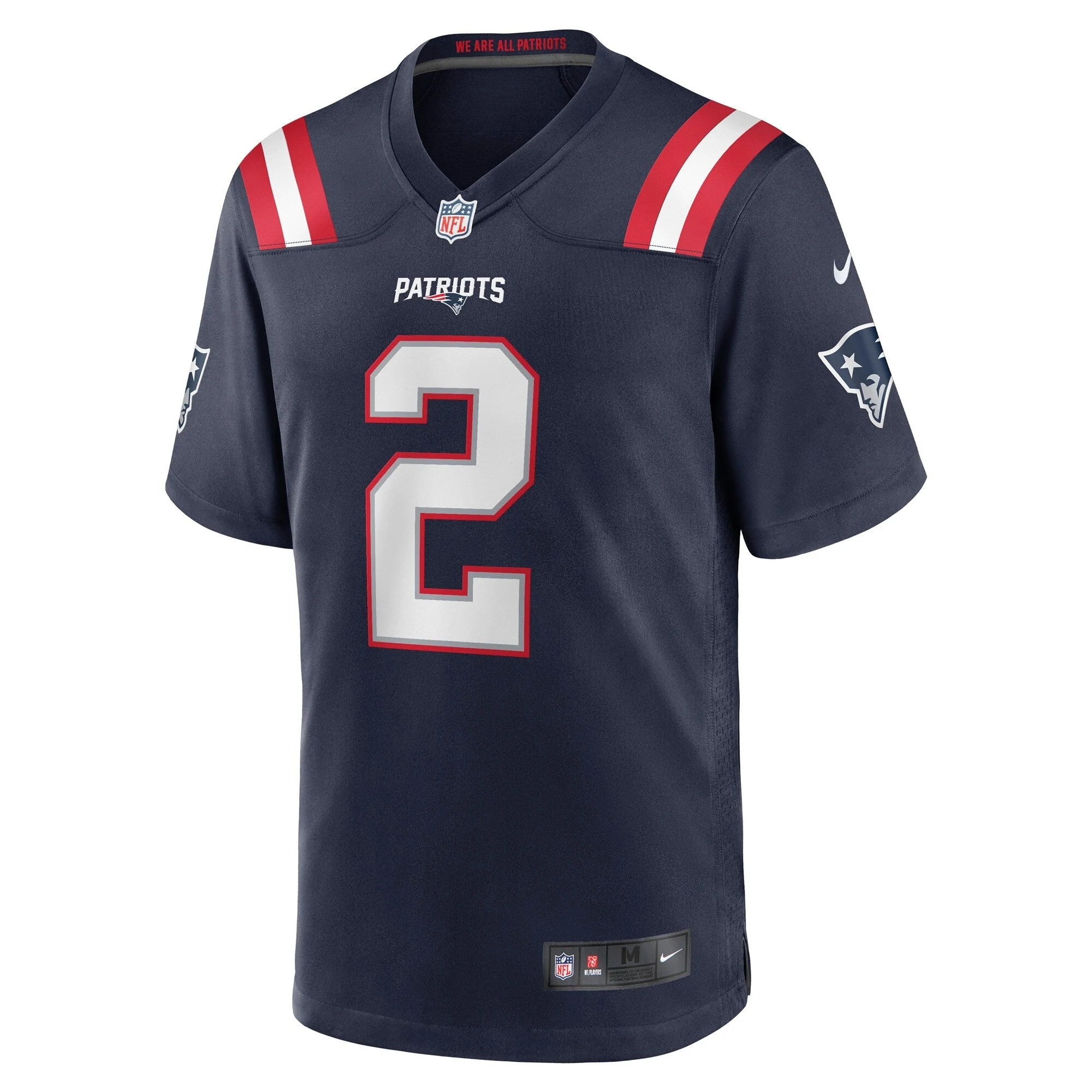 Jalen Mills New England Patriots Nike Game   Jersey - Navy