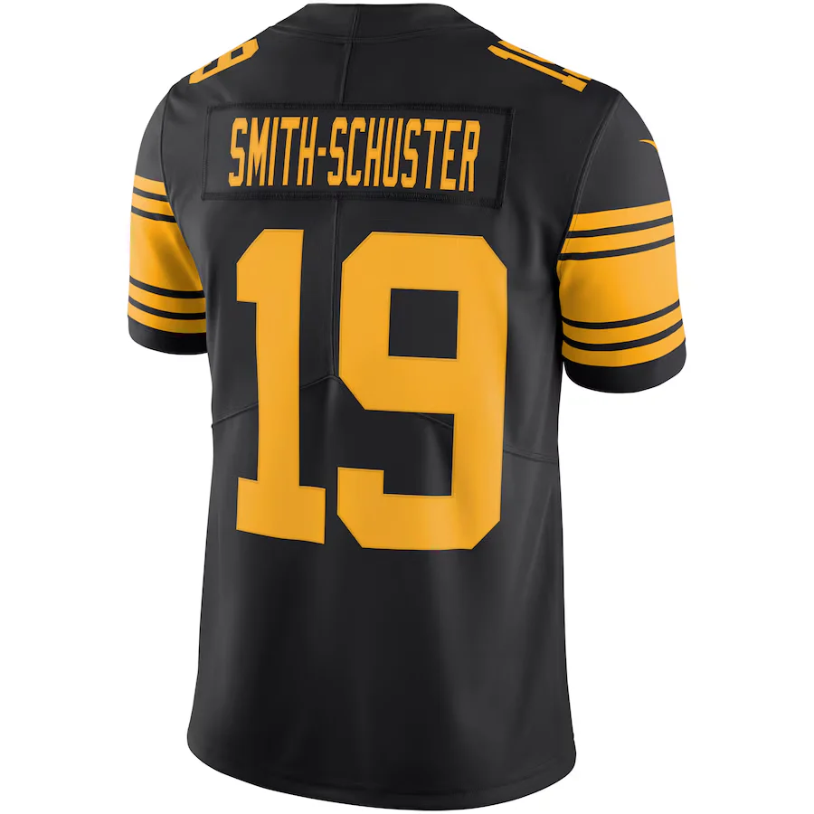 Men's Pittsburgh Steelers JuJu Smith-Schuster Nike Black Vapor Untouchable Color Rush Limited Player Jersey