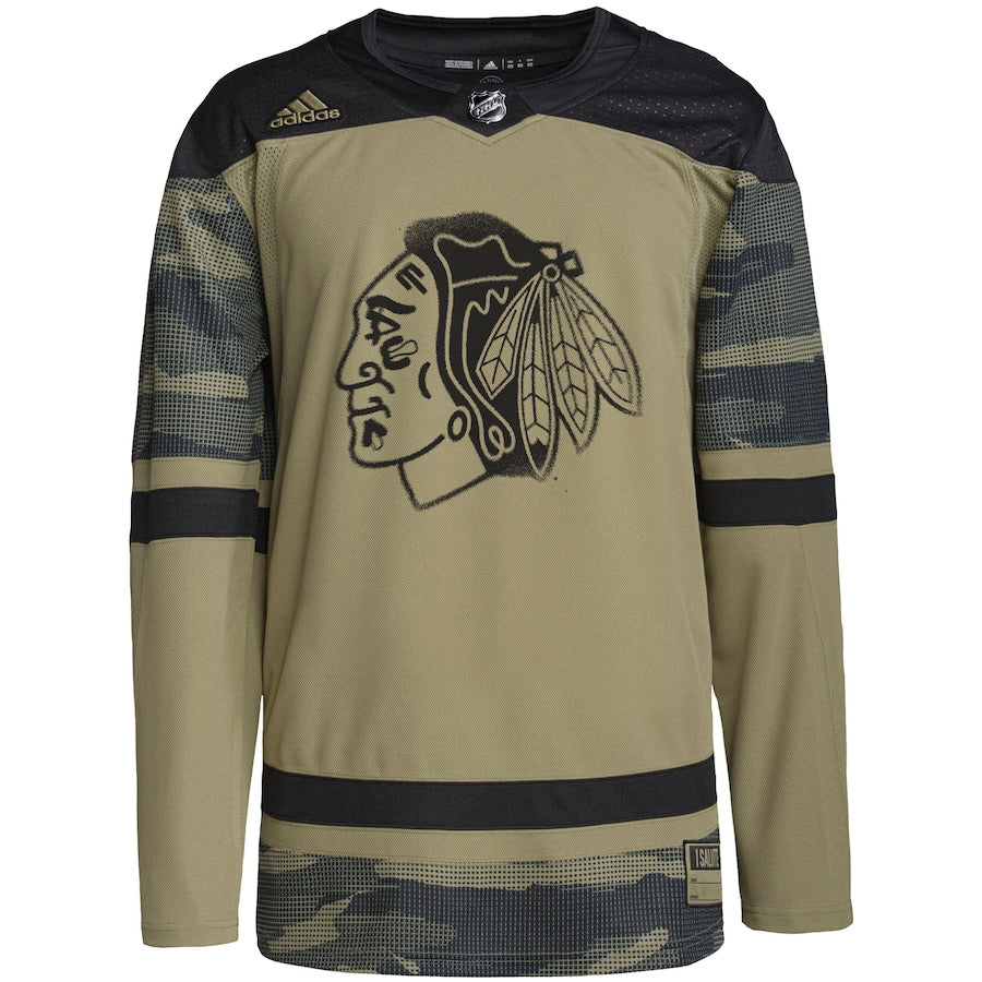 Chicago Blackhawks   Military Appreciation Team   Practice Jersey - Camo