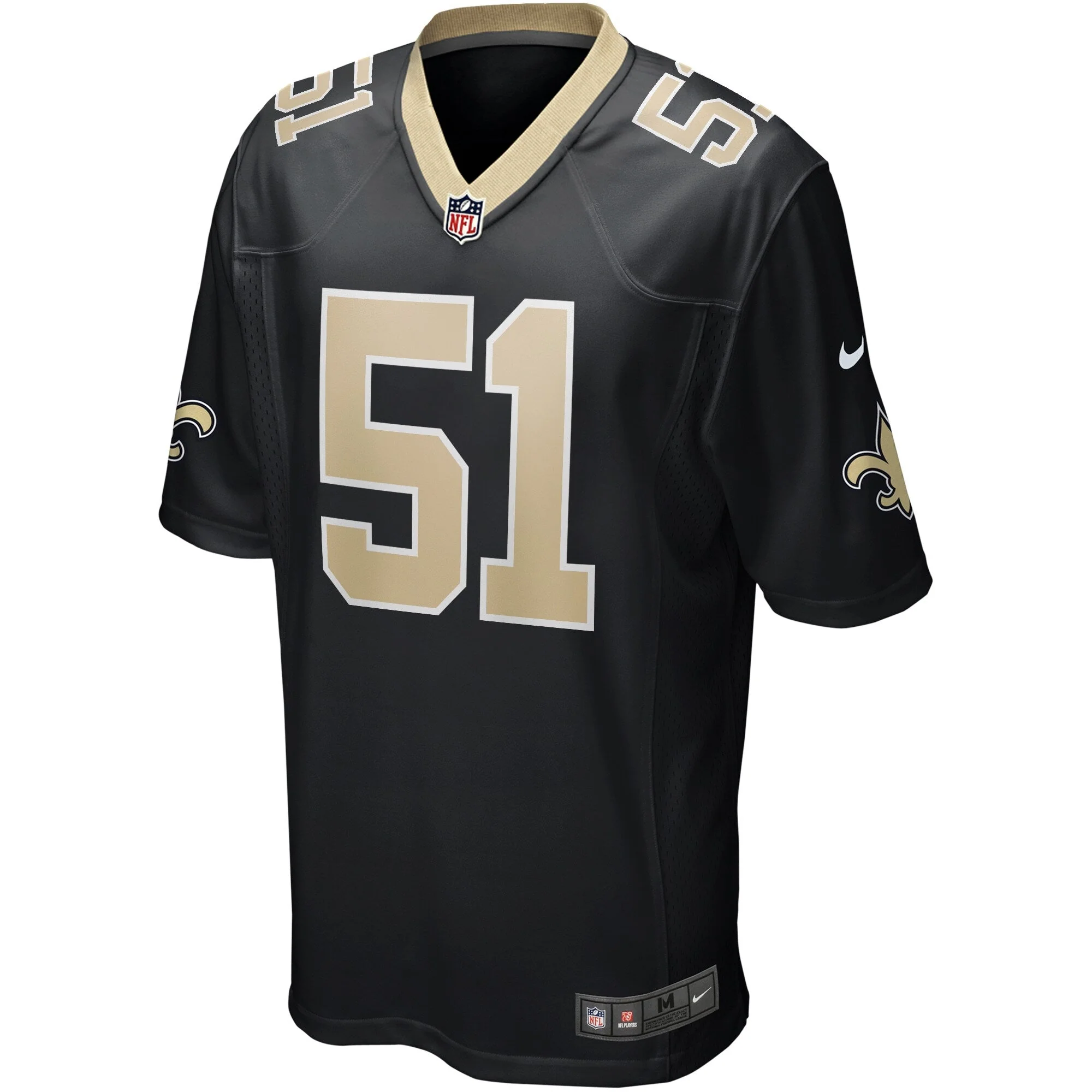 Jonathan Vilma New Orleans Saints Nike Game Retired   Jersey - Black