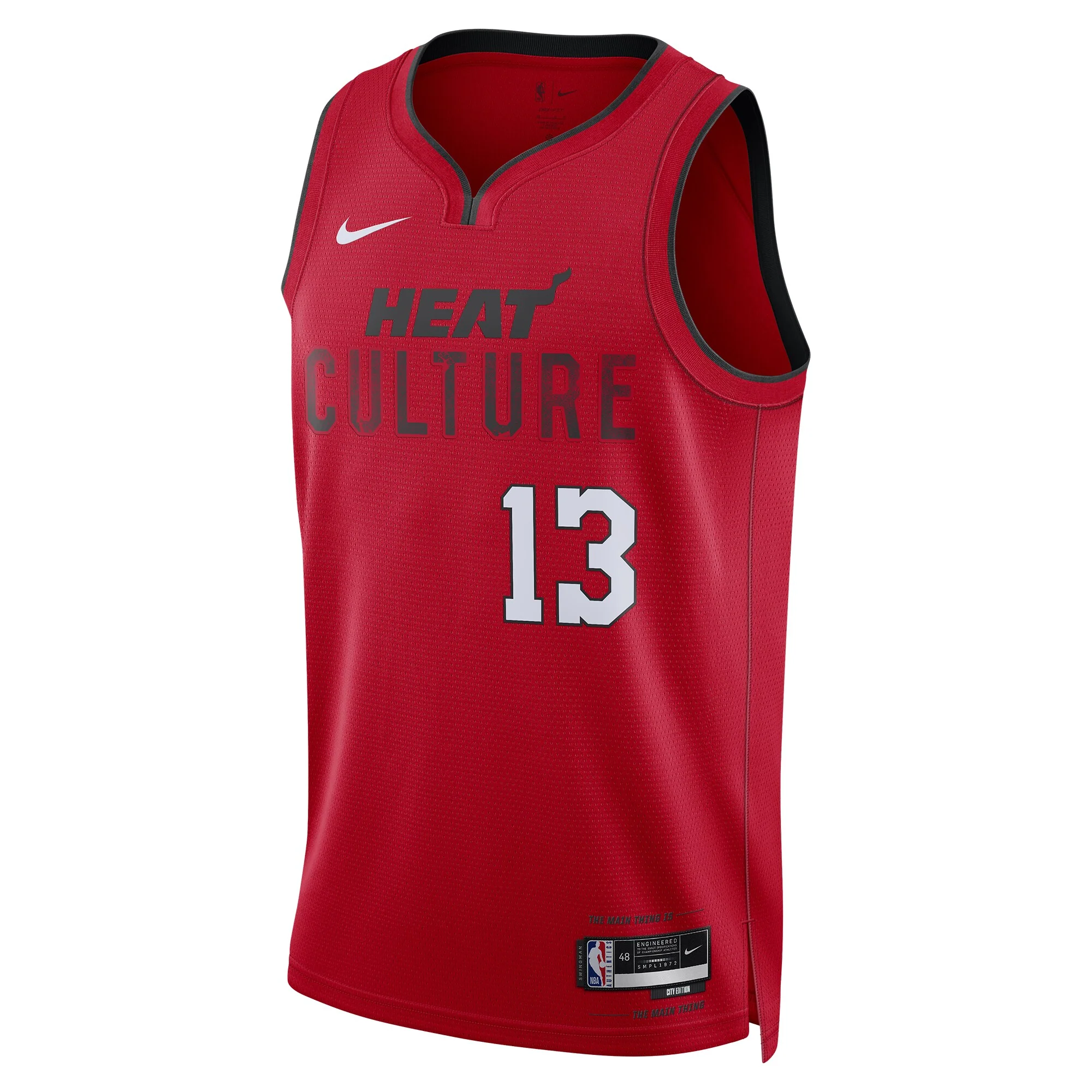 Unisex Miami Heat Bam Adebayo Red 2024/25 Swingman Jersey - City Edition
