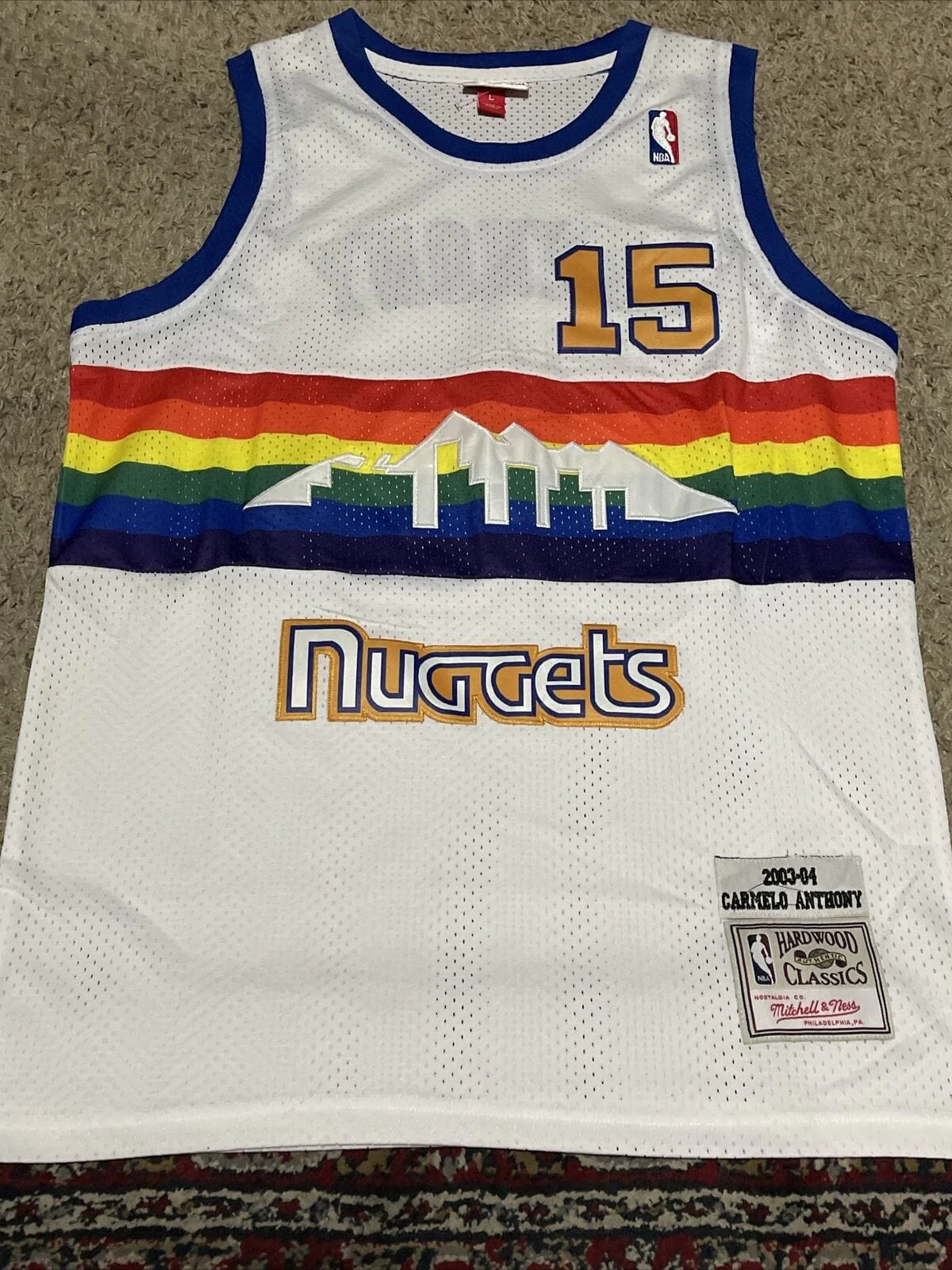 Carmelo Anthony Denver Nuggets Throwback Jersey-