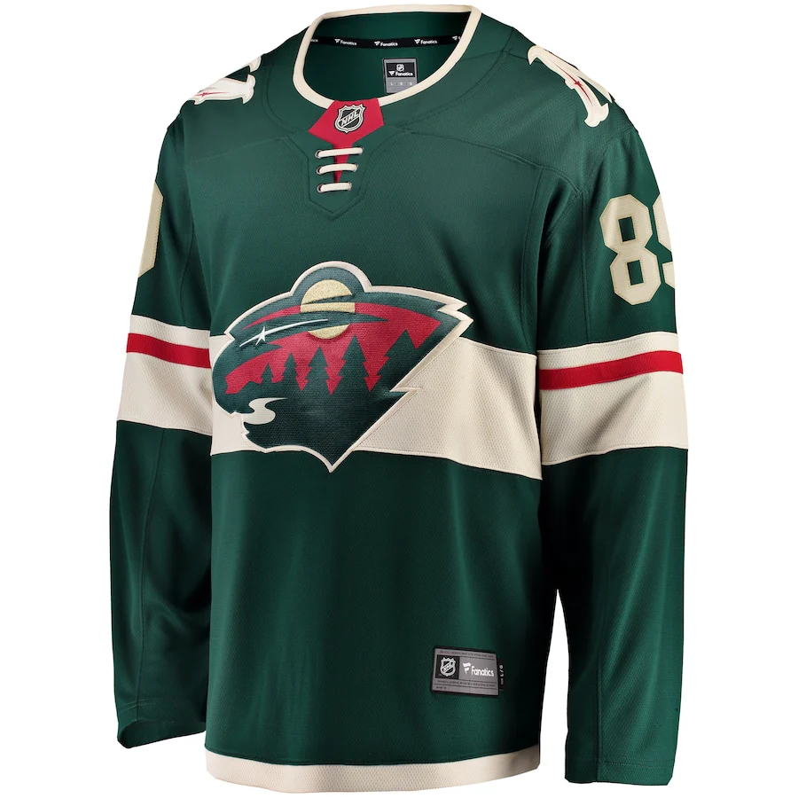 Frederick Gaudreau Minnesota Wild   Home Breakaway  Jersey - Green