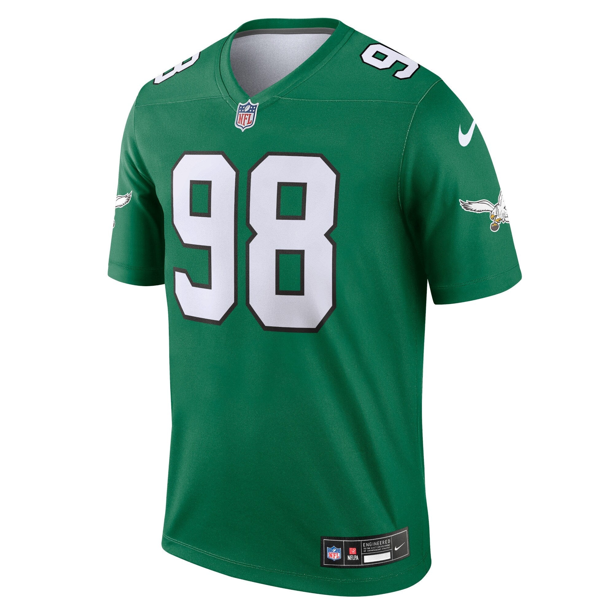 Jalen Carter Philadelphia Eagles Nike Alternate Legend Jersey - Kelly Green