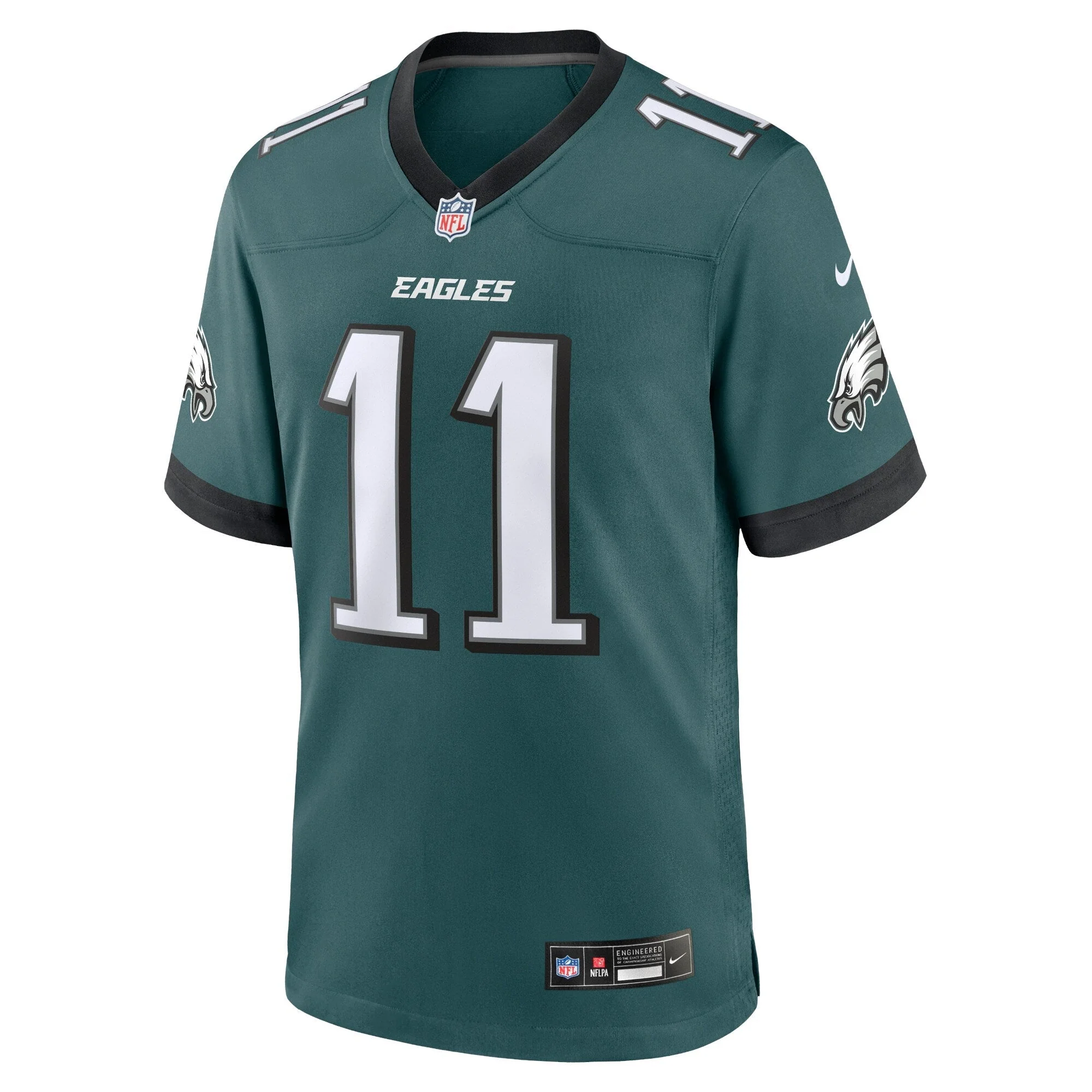 A.J. Brown Philadelphia Eagles Nike Team Game Jersey - Midnight Green