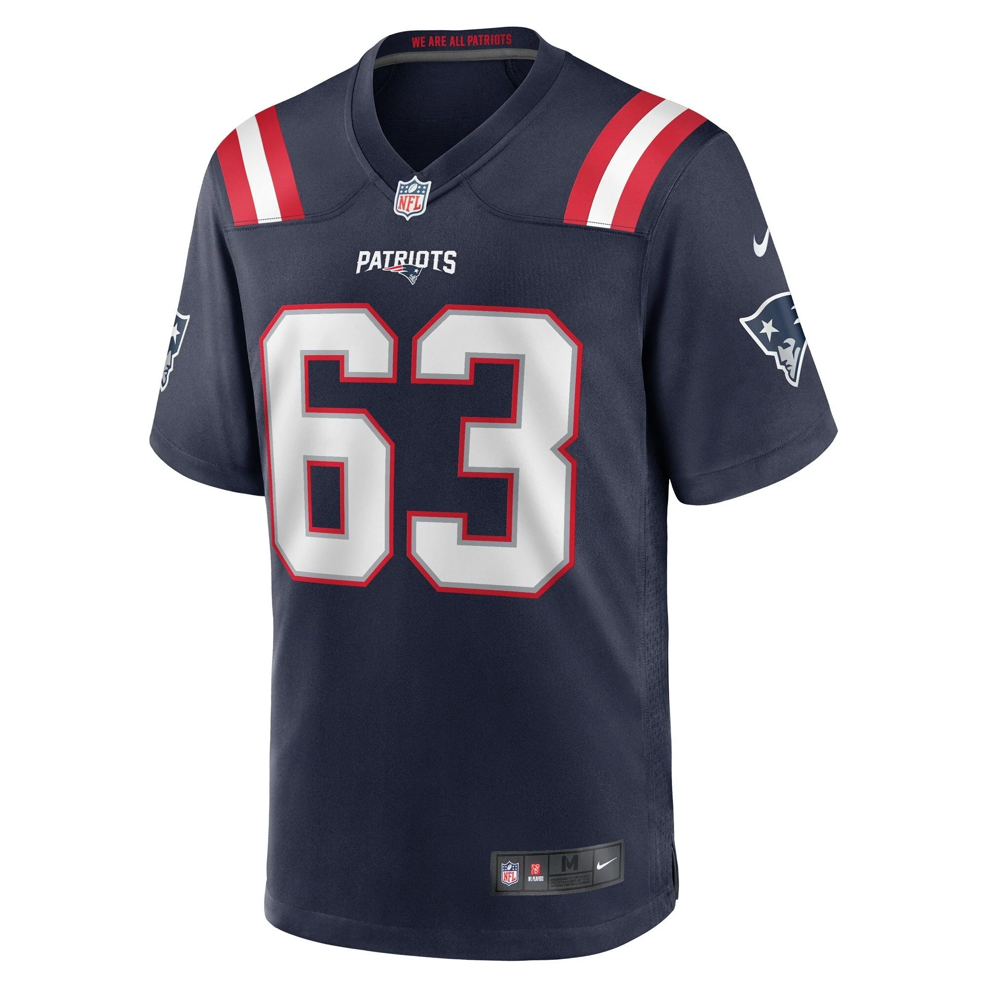 Chasen Hines New England Patriots Nike Game   Jersey - Navy