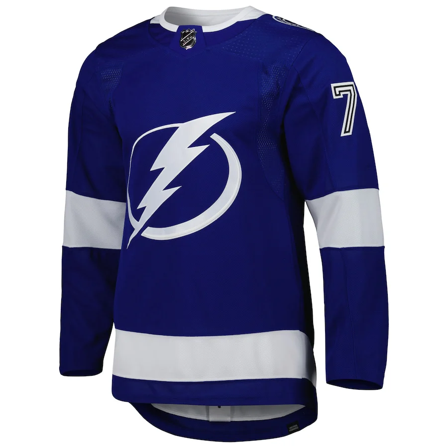 Men's Tampa Bay Lightning Victor Hedman adidas Blue Primegreen Authentic Player Jersey