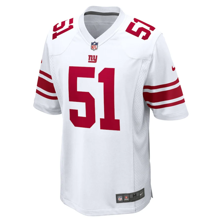 Men's New York Giants Abdul Carter Nike White First Round Pick Game Jersey