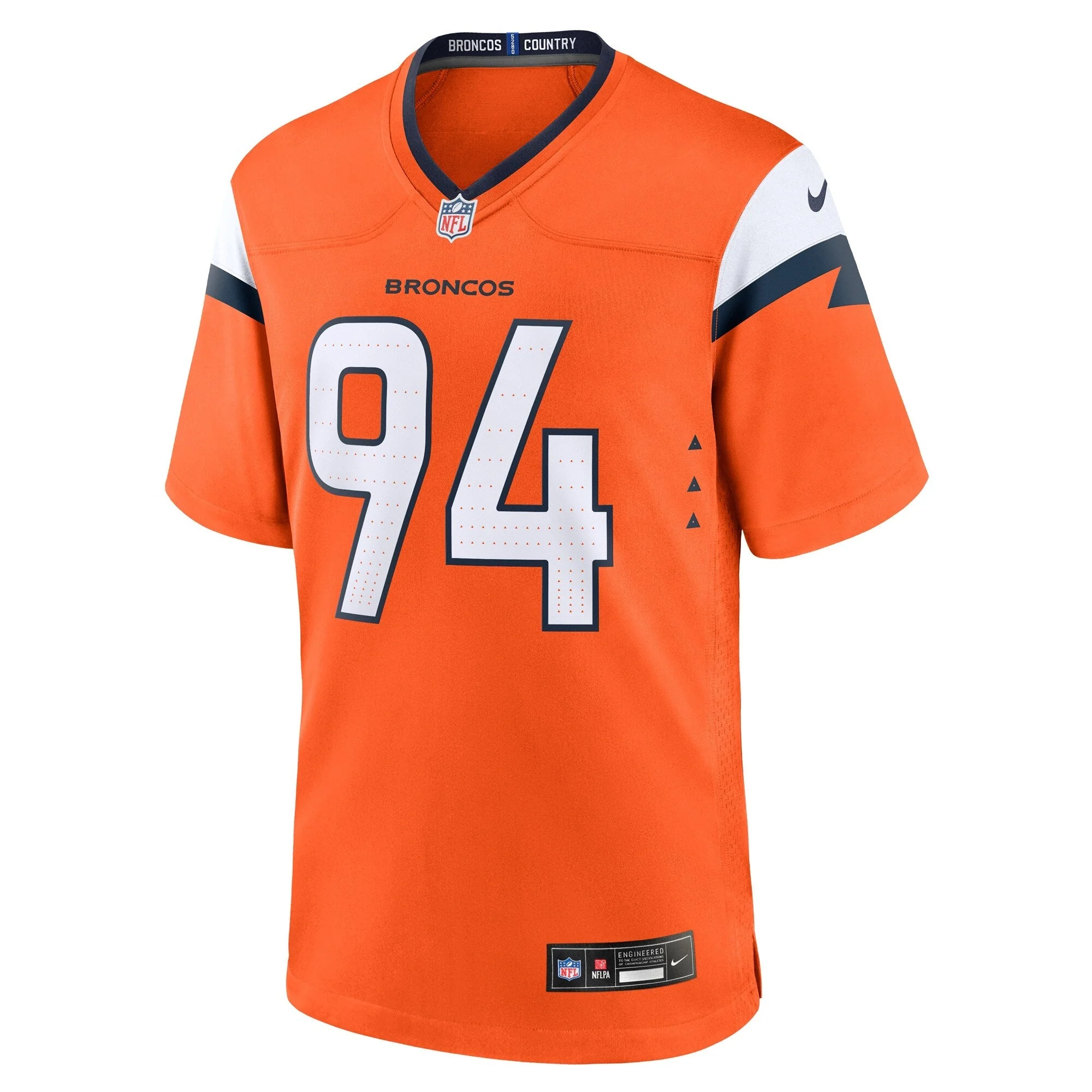 Jordan Jackson Denver Broncos Nike Team Game Jersey -  Orange