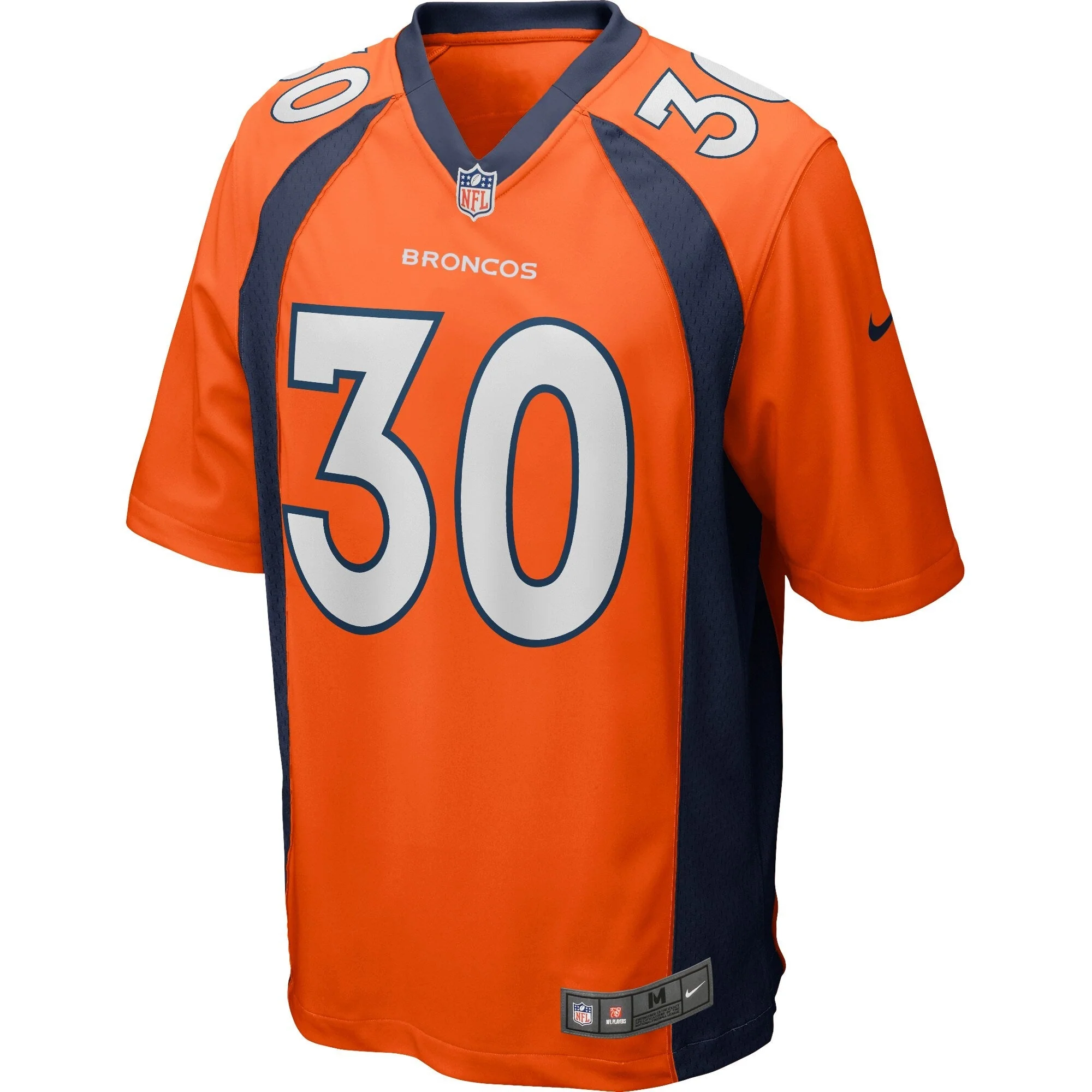 Terrell Davis Denver Broncos Nike Game Retired   Jersey - Orange