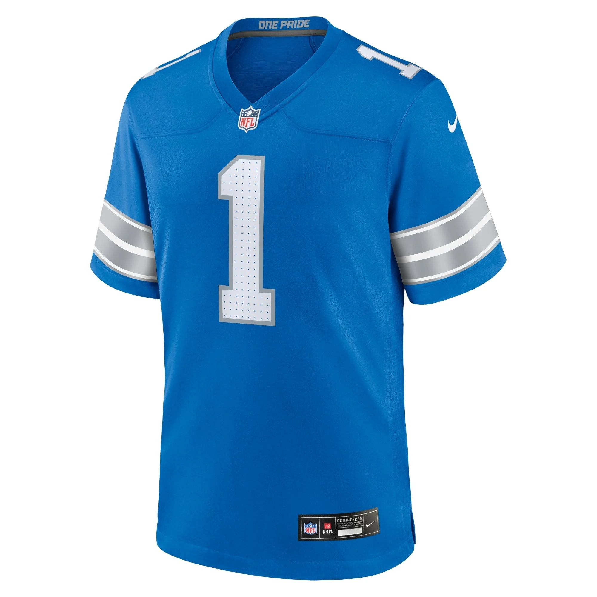 Number 1 Dad Detroit Lions Nike Game Jersey - Blue