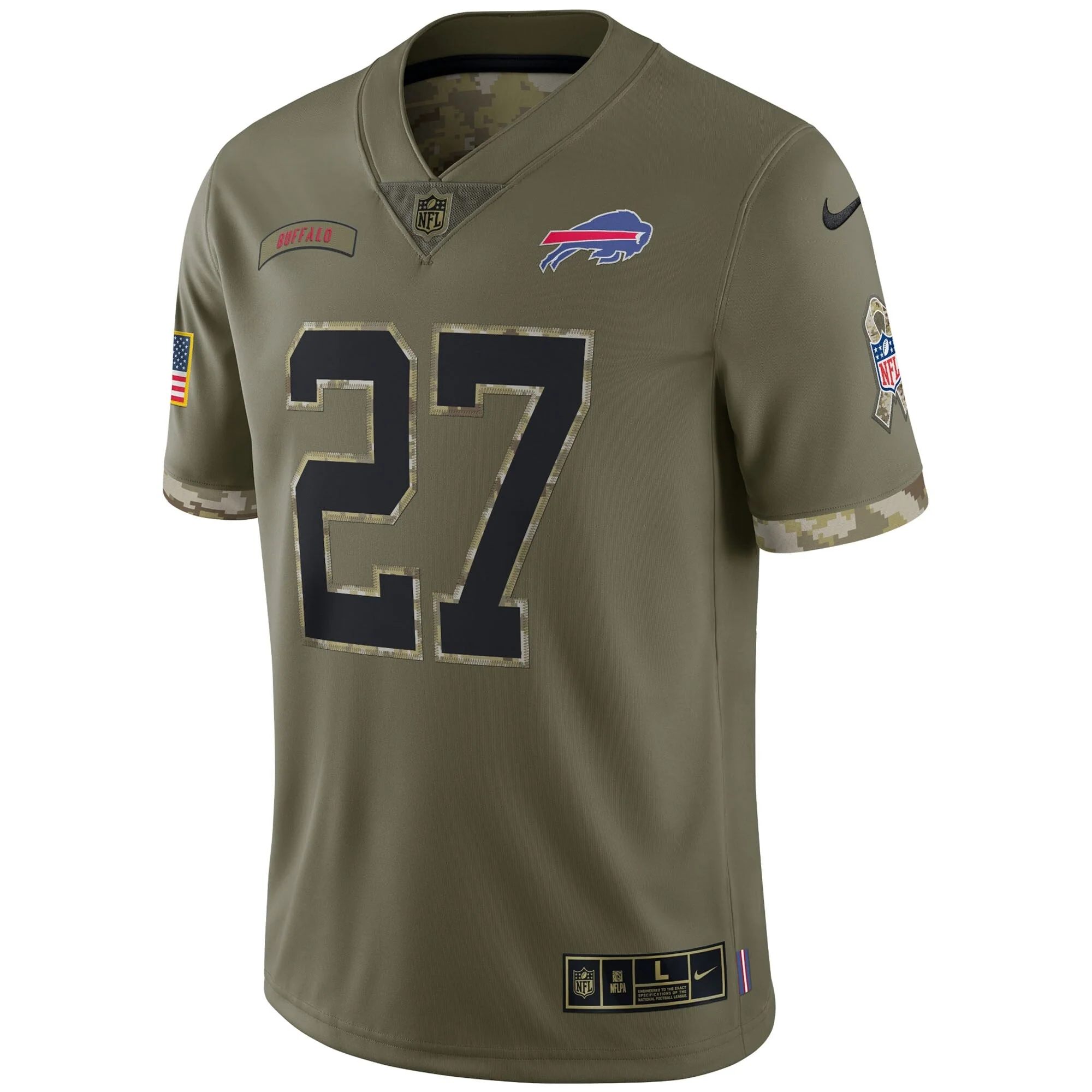 Tre'Davious White Buffalo Bills Nike Salute To Service Limited Jersey - Olive