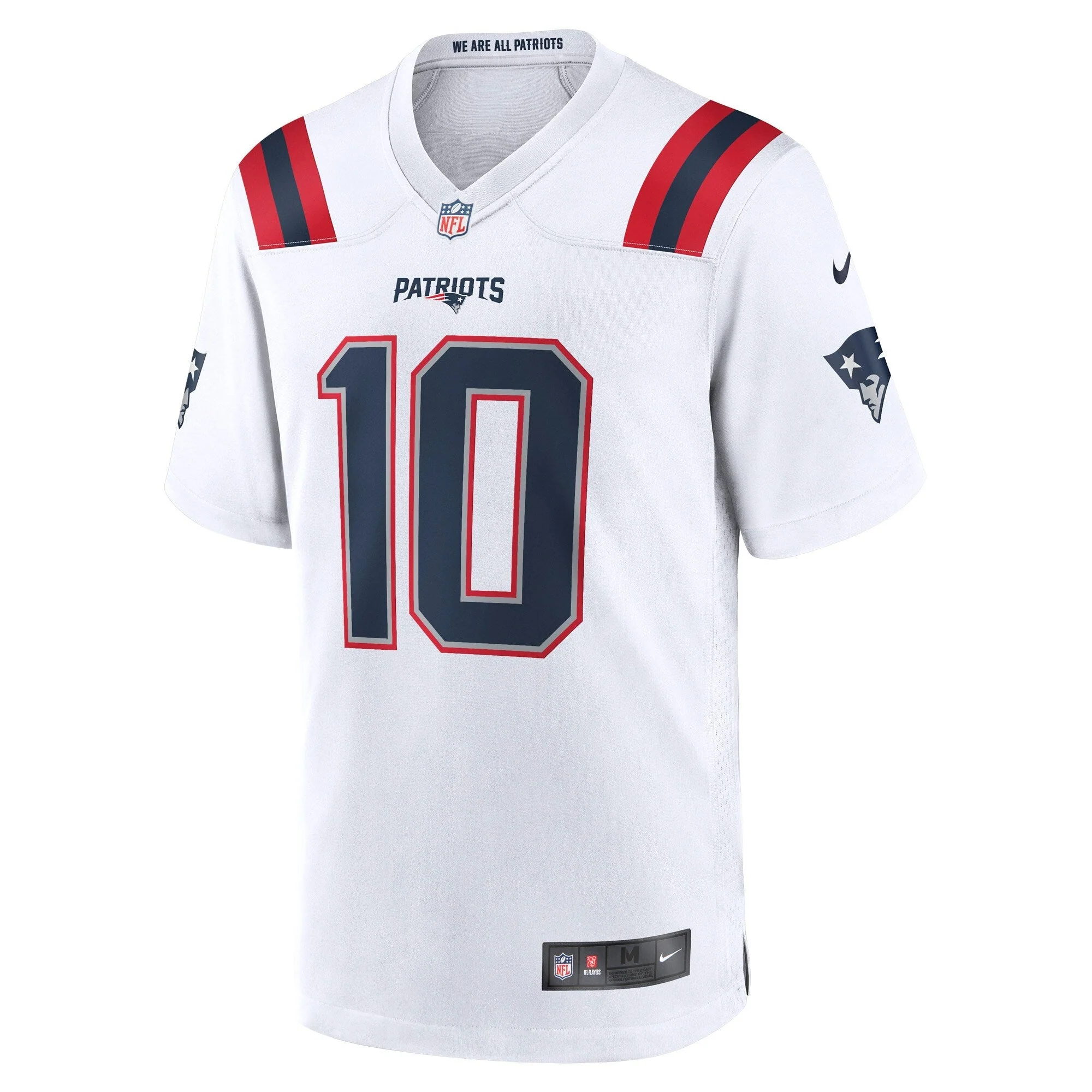 Mac Jones New England Patriots Nike   Game Jersey - White