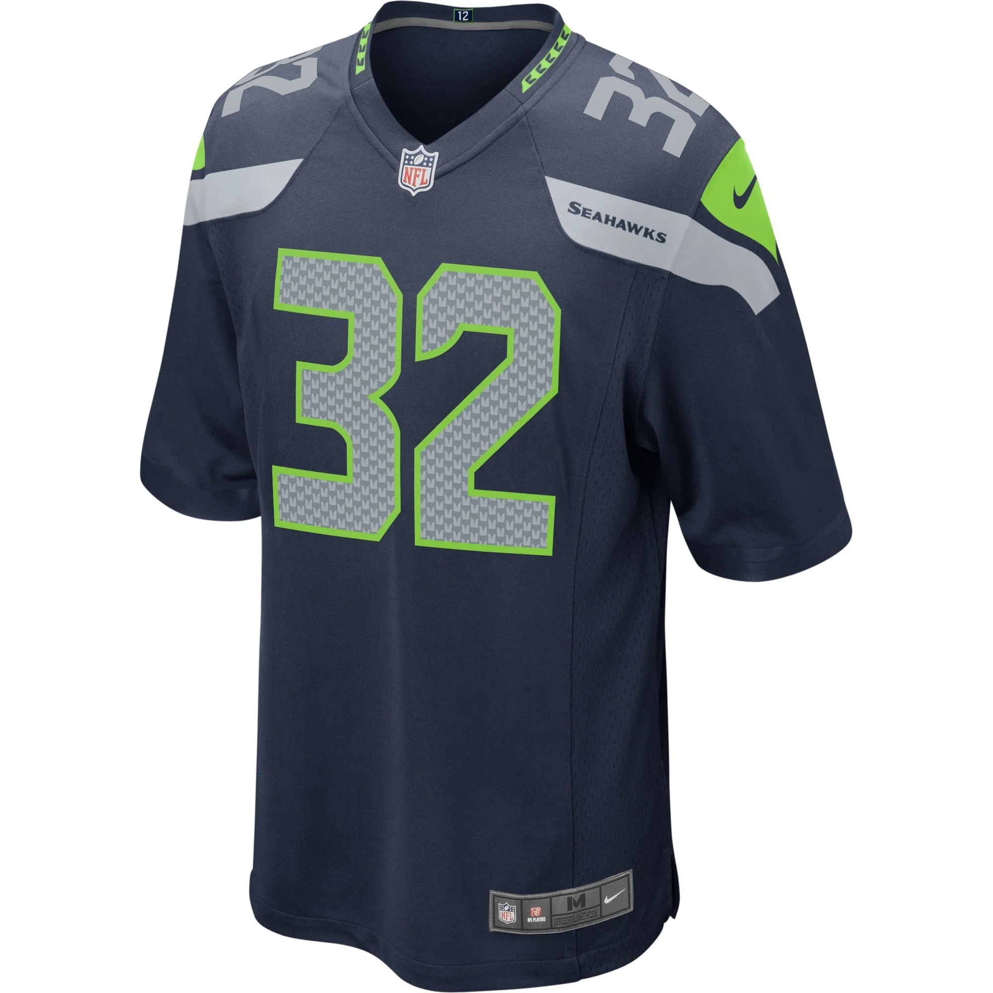 Chris Carson Seattle Seahawks Nike Game   Jersey - Navy