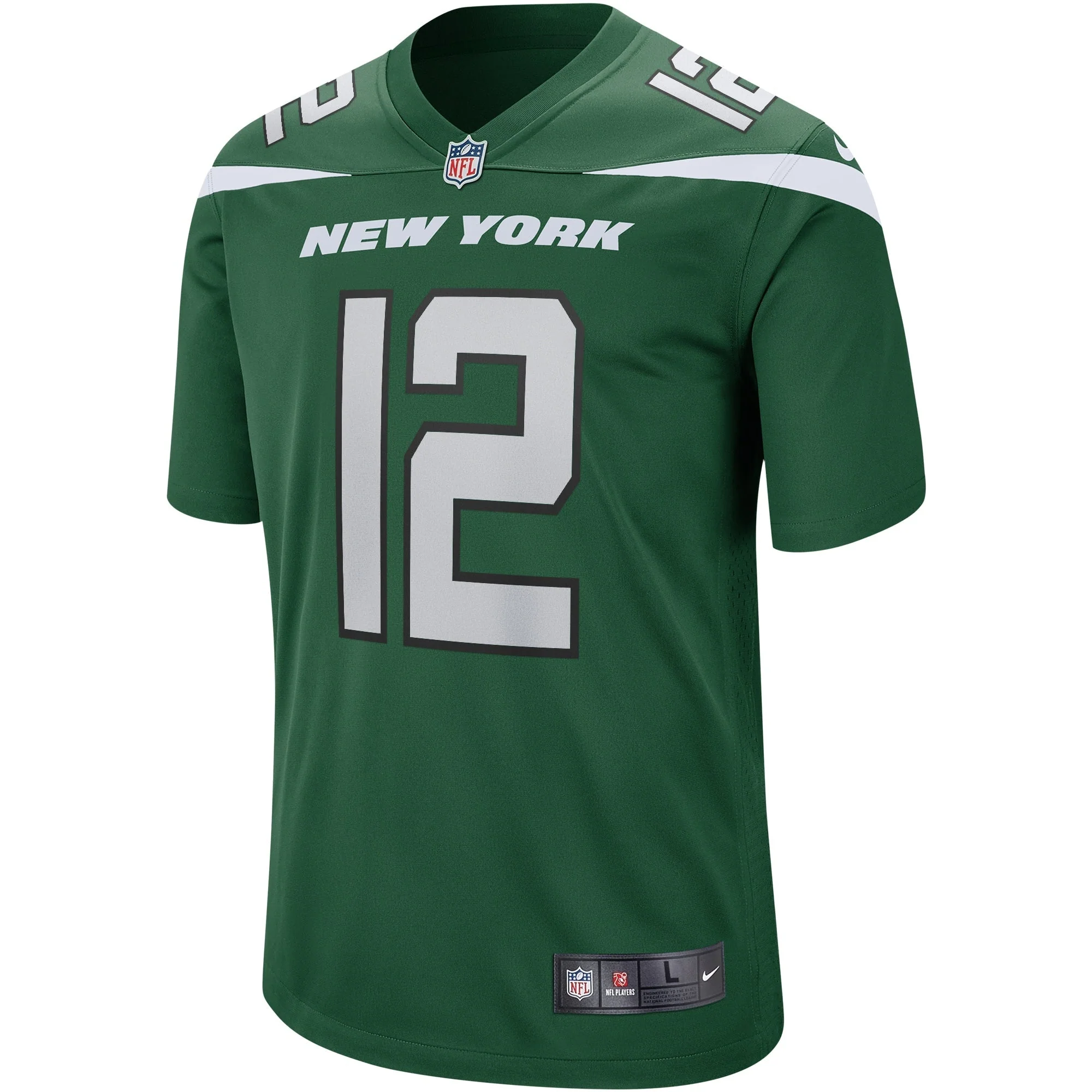 Joe Namath New York Jets Nike Game Retired   Jersey - Gotham Green