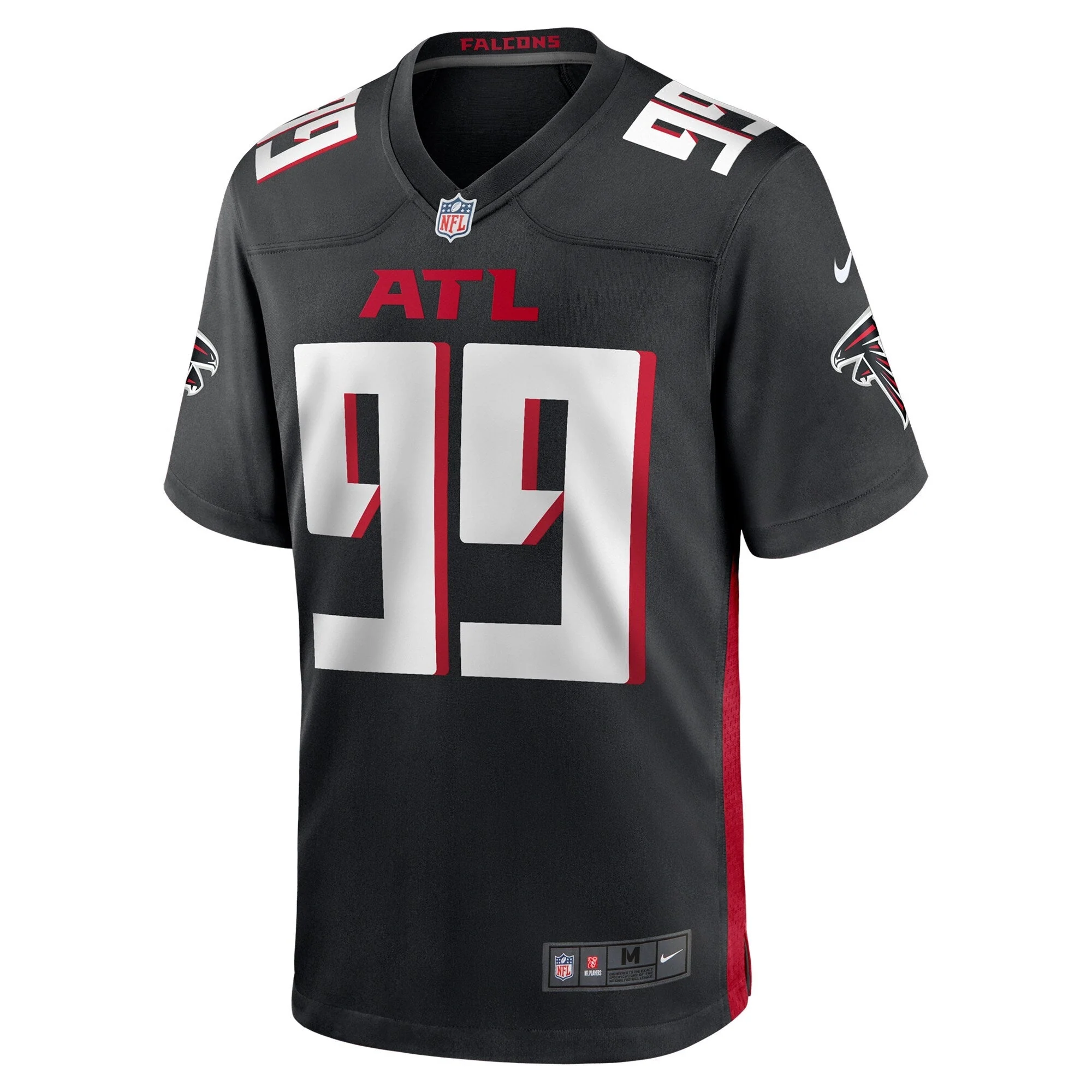 Eddie Goldman Atlanta Falcons Nike Team Game Jersey -  Black