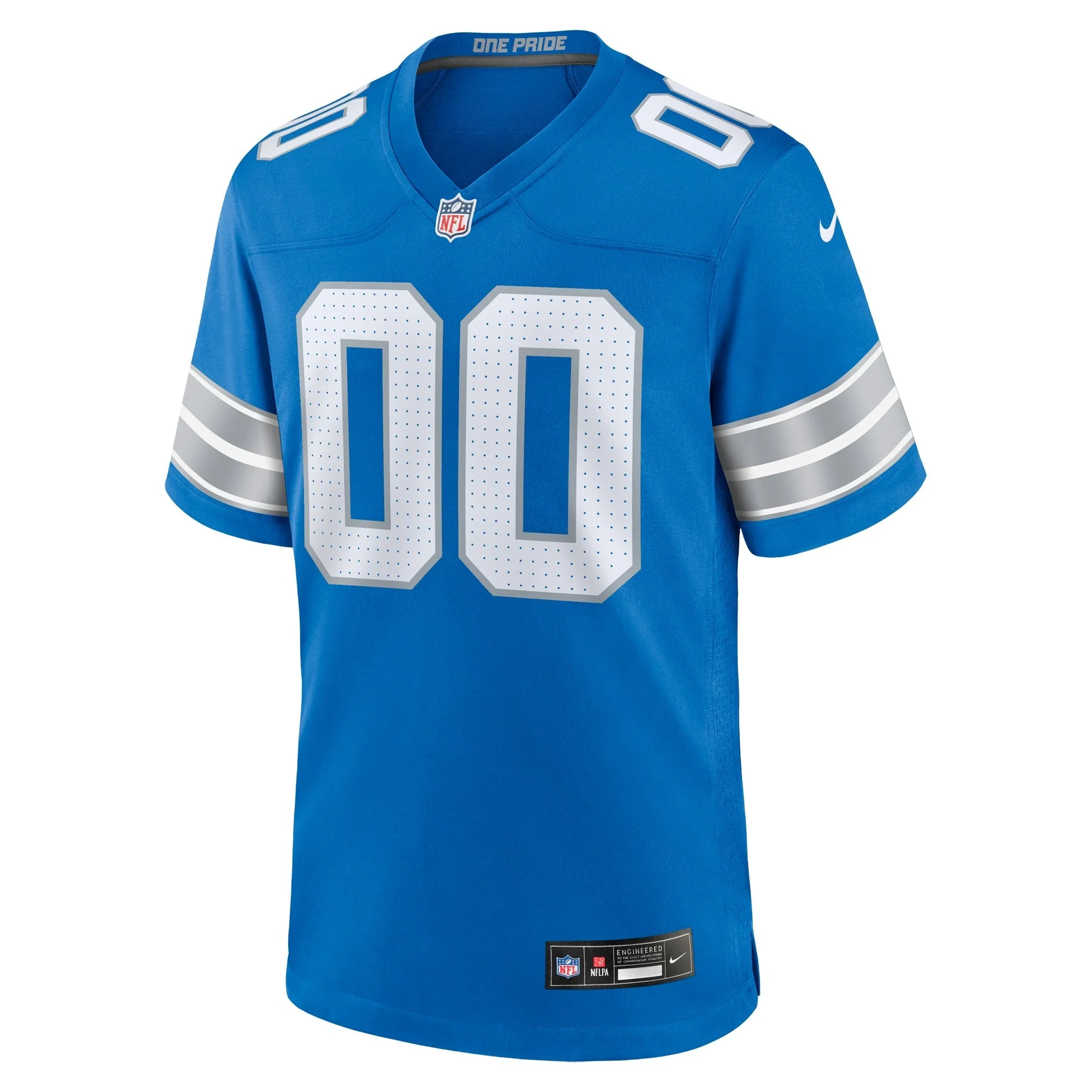 Detroit Lions Nike Custom Game Jersey - Blue