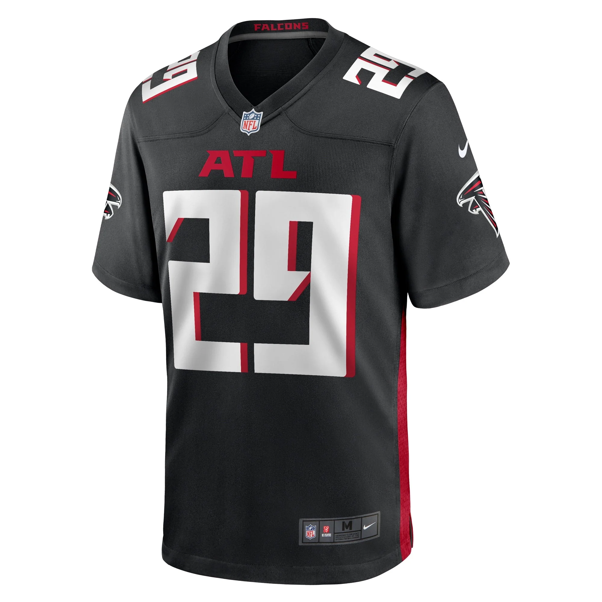 Micah Abernathy Atlanta Falcons Nike Team Game Jersey -  Black