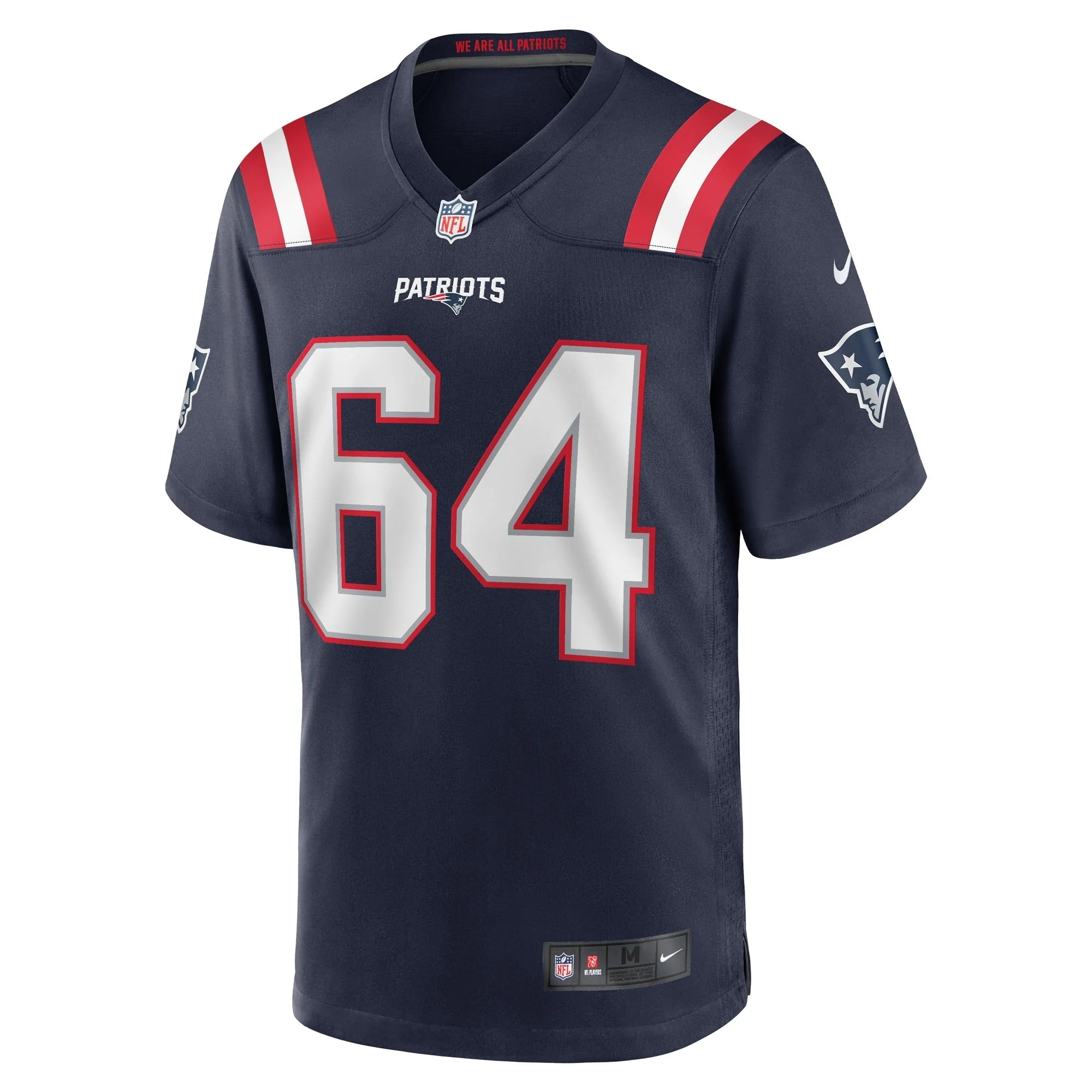 Andrew Stueber New England Patriots Nike Game   Jersey - Navy