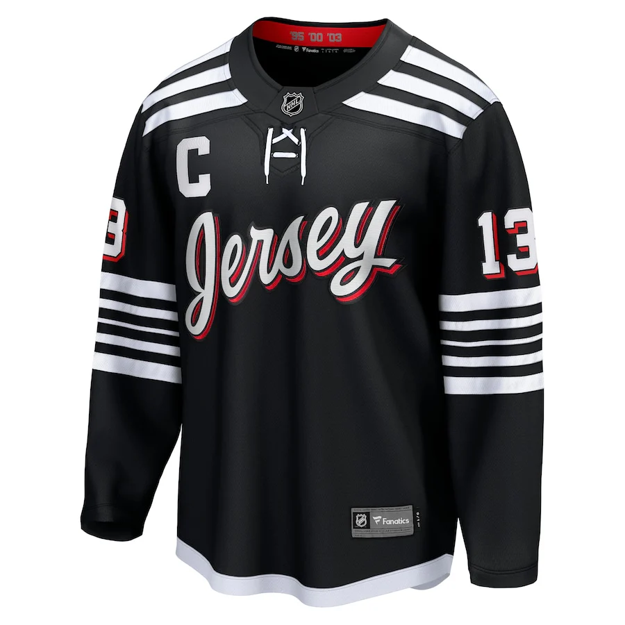 Nico Hischier New Jersey Devils   Alternate Premier Breakaway  Jersey - Black