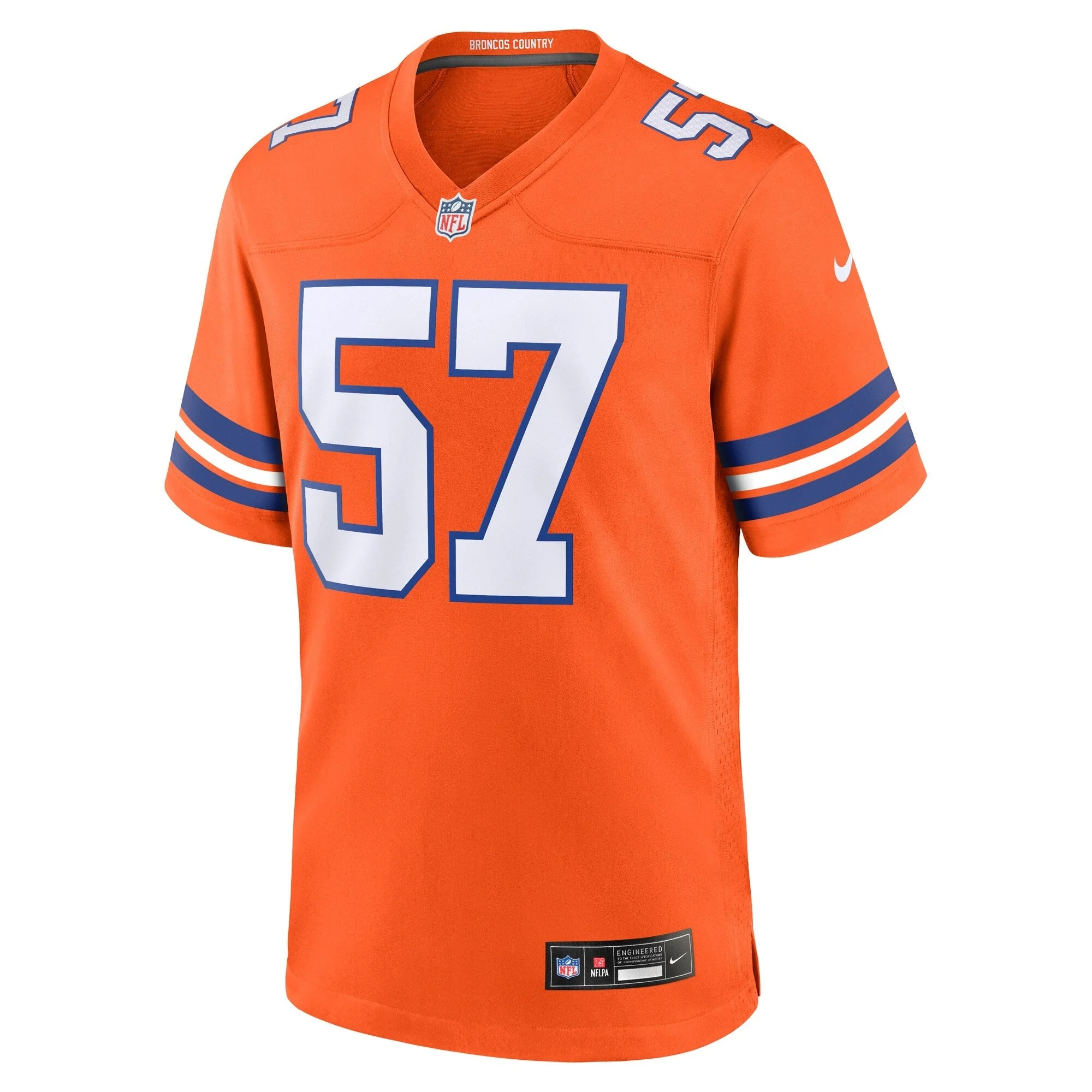 Tom Jackson Denver Broncos Nike Mile High Collection 1977 Throwback Retired   Game Jersey - Orange