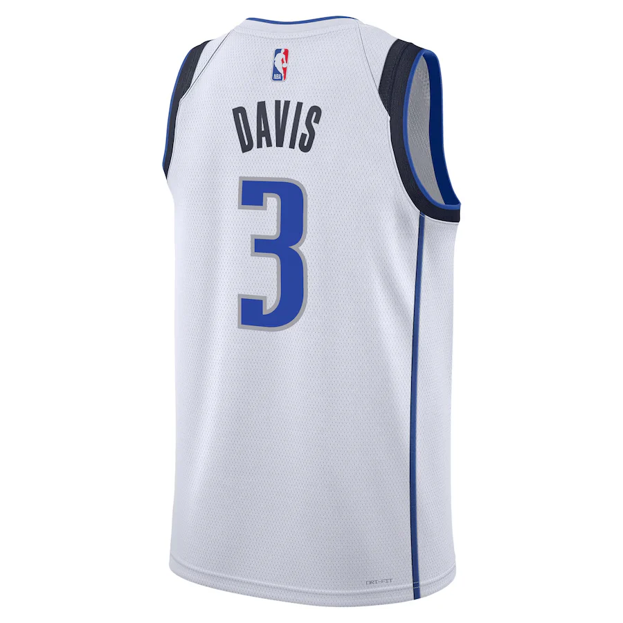 Dallas Mavericks Nike Association Edition Swingman Jersey - White - Anthony Davis - Unisex
