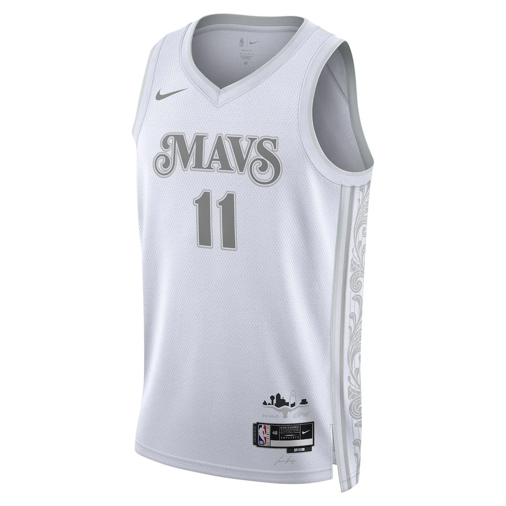 Unisex Dallas Mavericks Kyrie Irving White 2024/25 Swingman  Jersey - City Edition